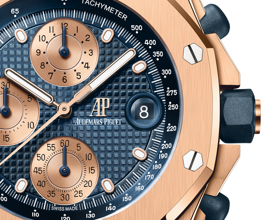 (Top version 1:1)🔥AUDEMARS PIGUET OFFSHORE Pink Gold Blue Dial CHRONOGRAPH 42mm 26238OR.OO.2000OR.01