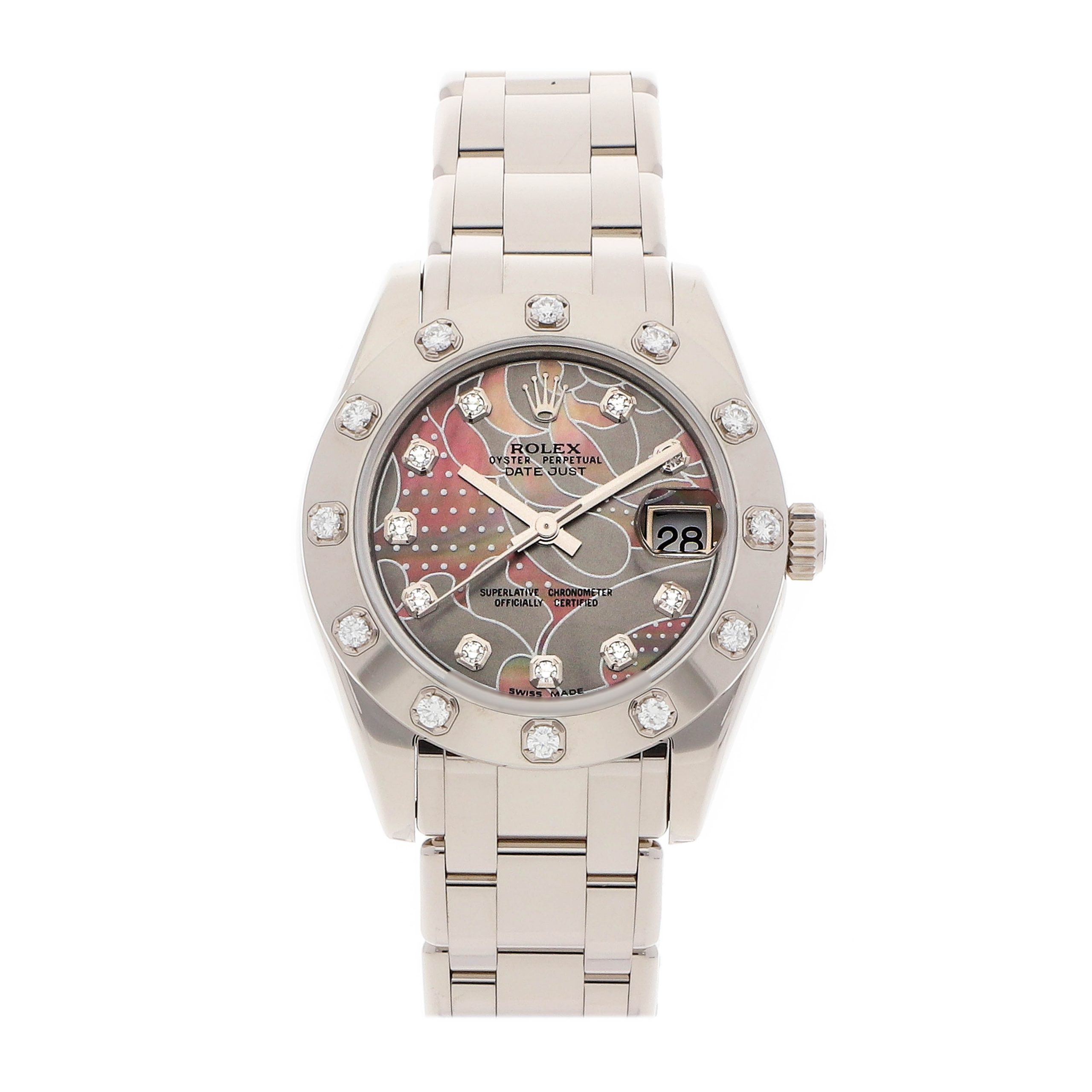 Rolex Super Clone Watch : Datejust Pearlmaster 81319 GLD DRM PRL