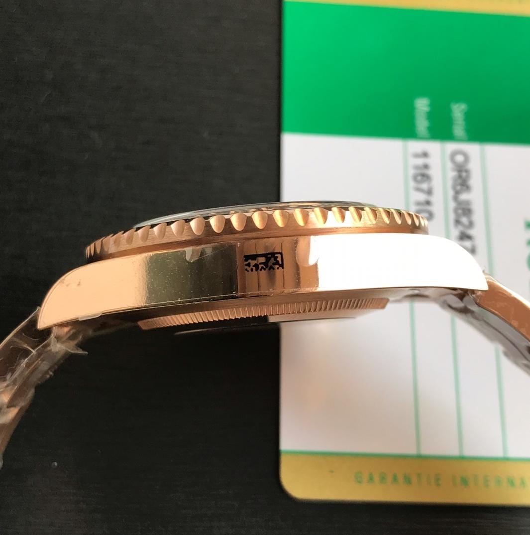 Rolex GMT Master II Rootbeer Rose Gold Swiss 3285 Movement Clone