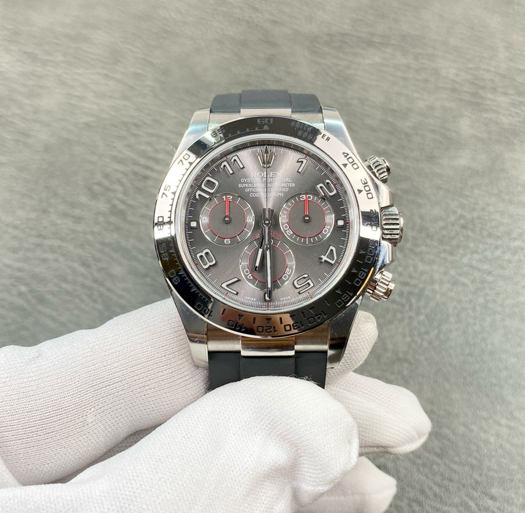 Replica Rolex Daytona 116519LN Grey Racing Dial 4130 Movement Watch