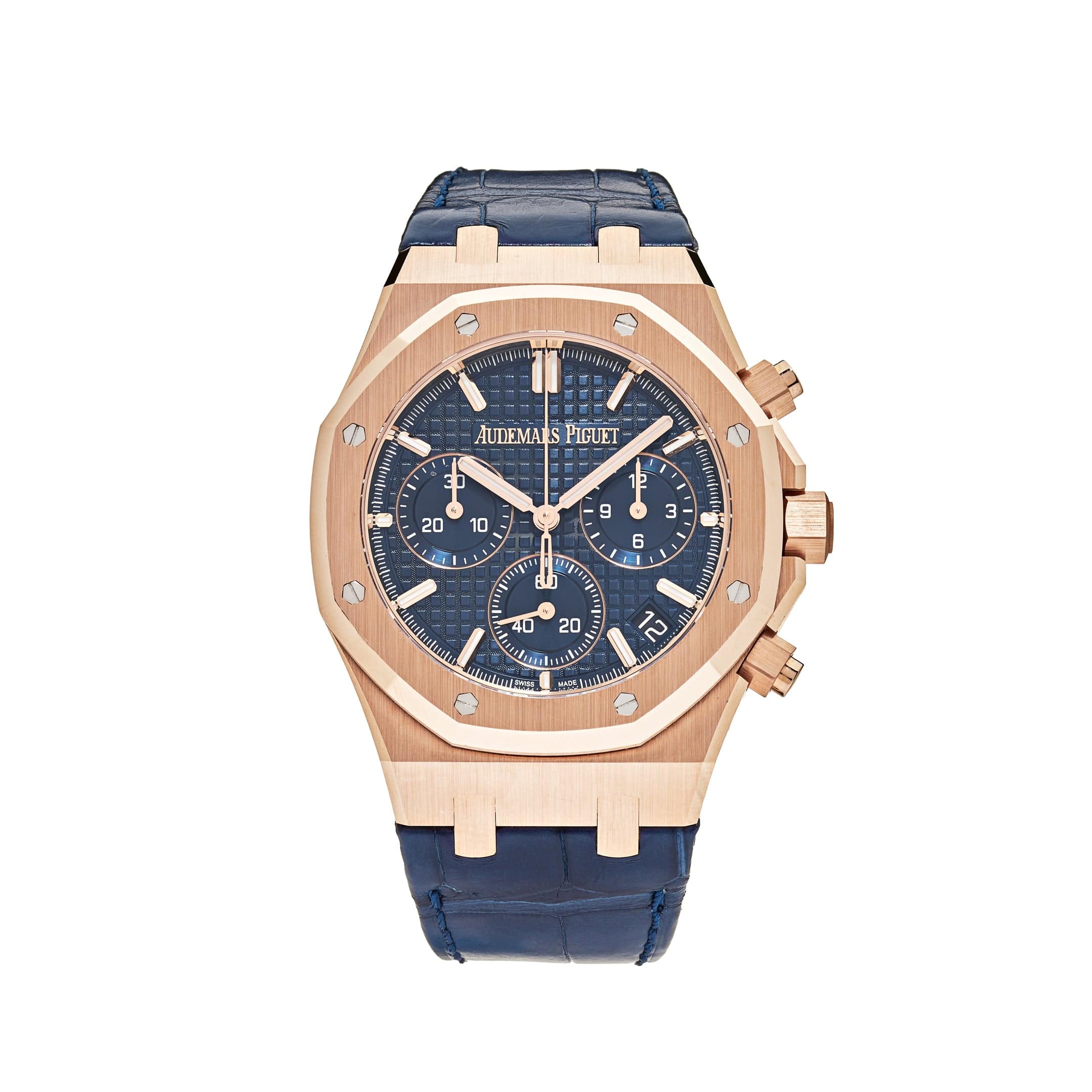 Audemars Piguet Blue Leather 26240OR.OO.D315CR.01 Replica