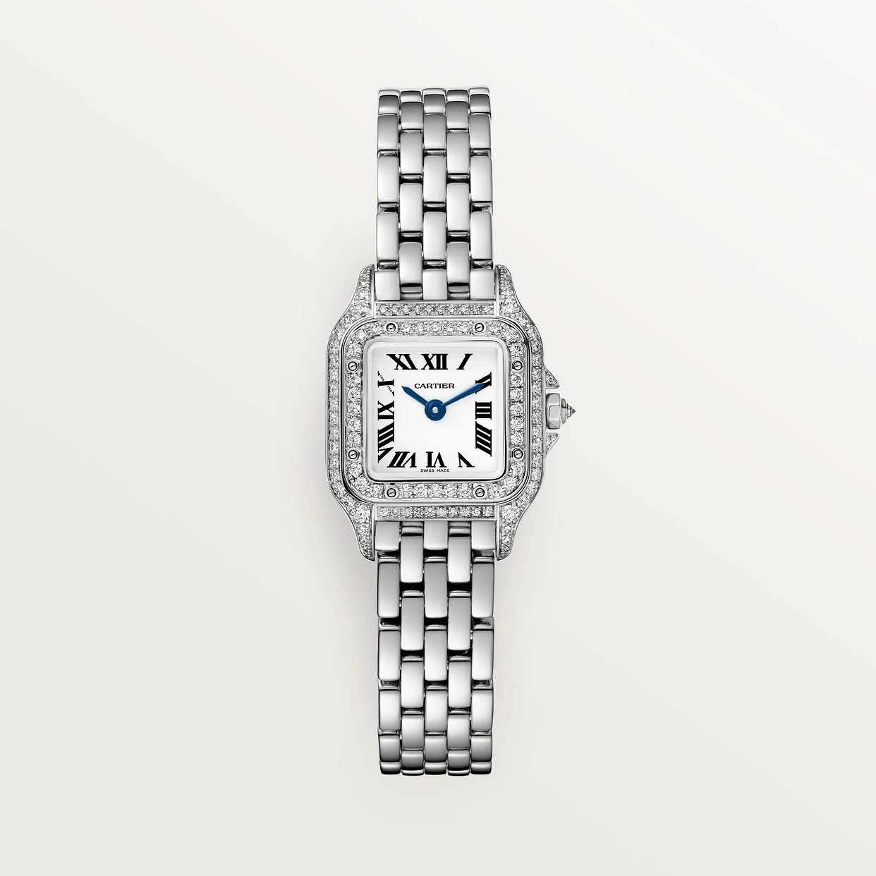 CARTIER PANTHÈRE White Gold Diamond 25mm Mini Model WJPN0046