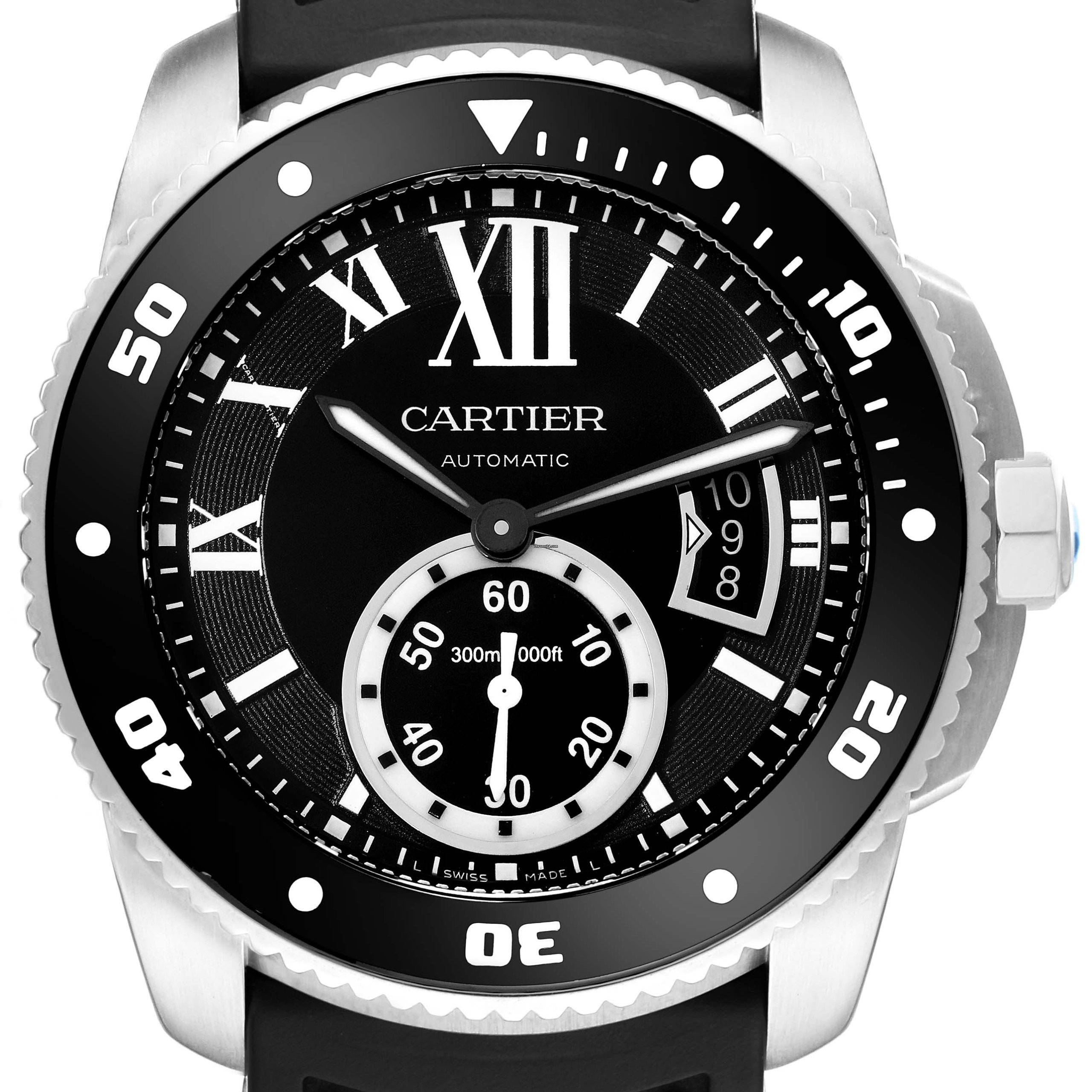 Cartier Calibre de Cartier Diver Black Dial Steel W7100056