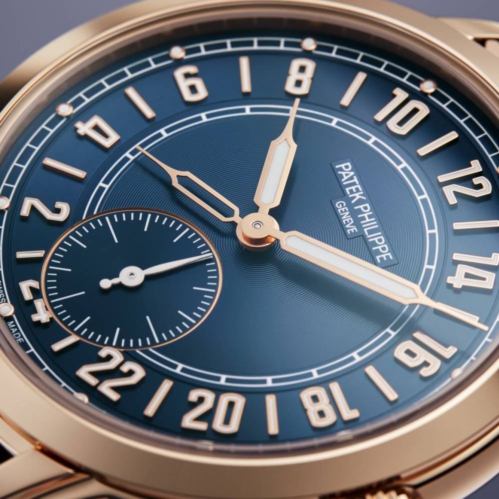 Patek Philippe Calatrava Travel Time Complications 42mm | Blue dial | 5224R-001
