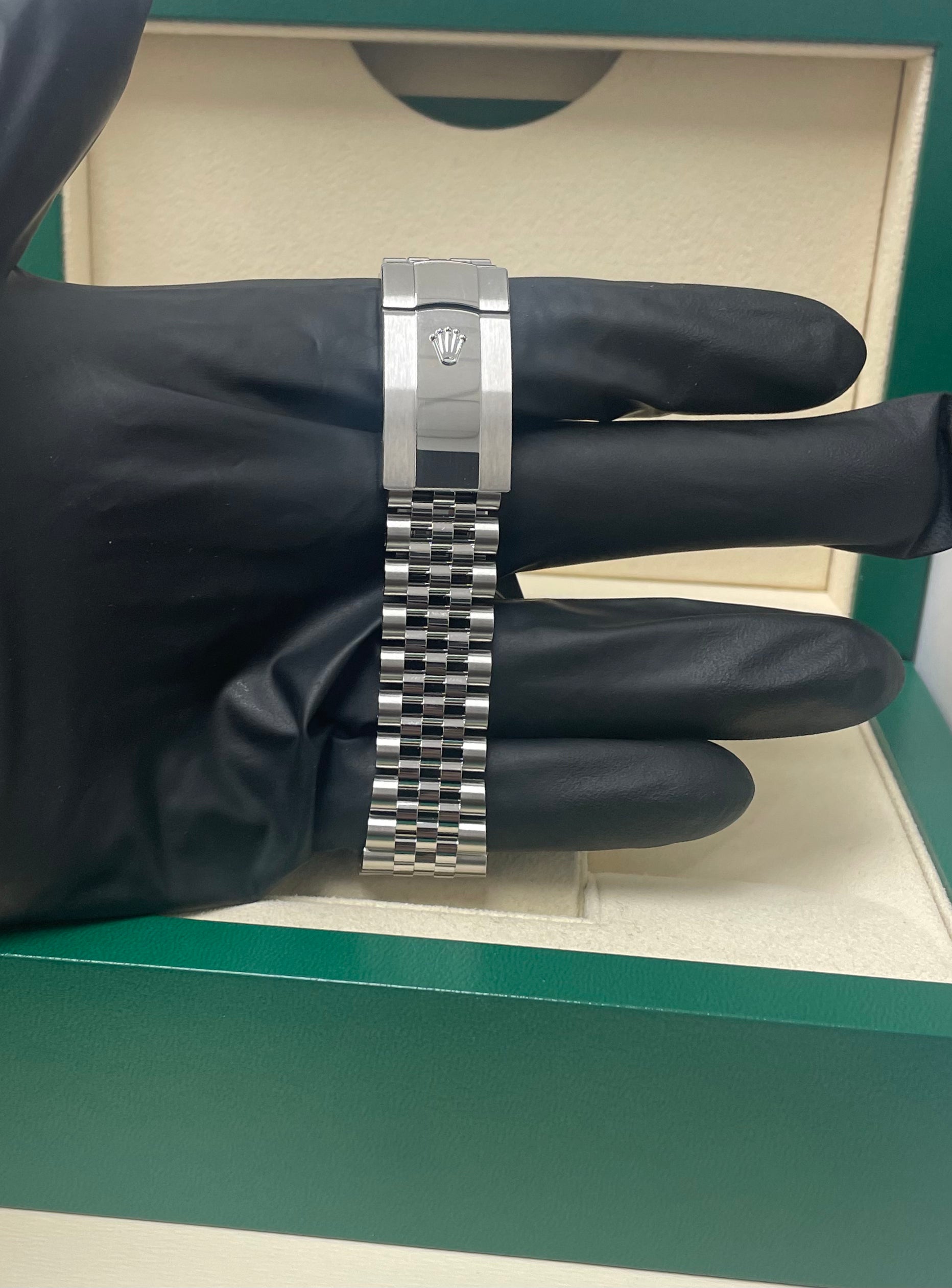 Rolex Datejust 41/ Stainless Steel & White Gold/ White Index Dial/ Fluted Bezel/ Jubilee Bracelet (Ref# 126334)