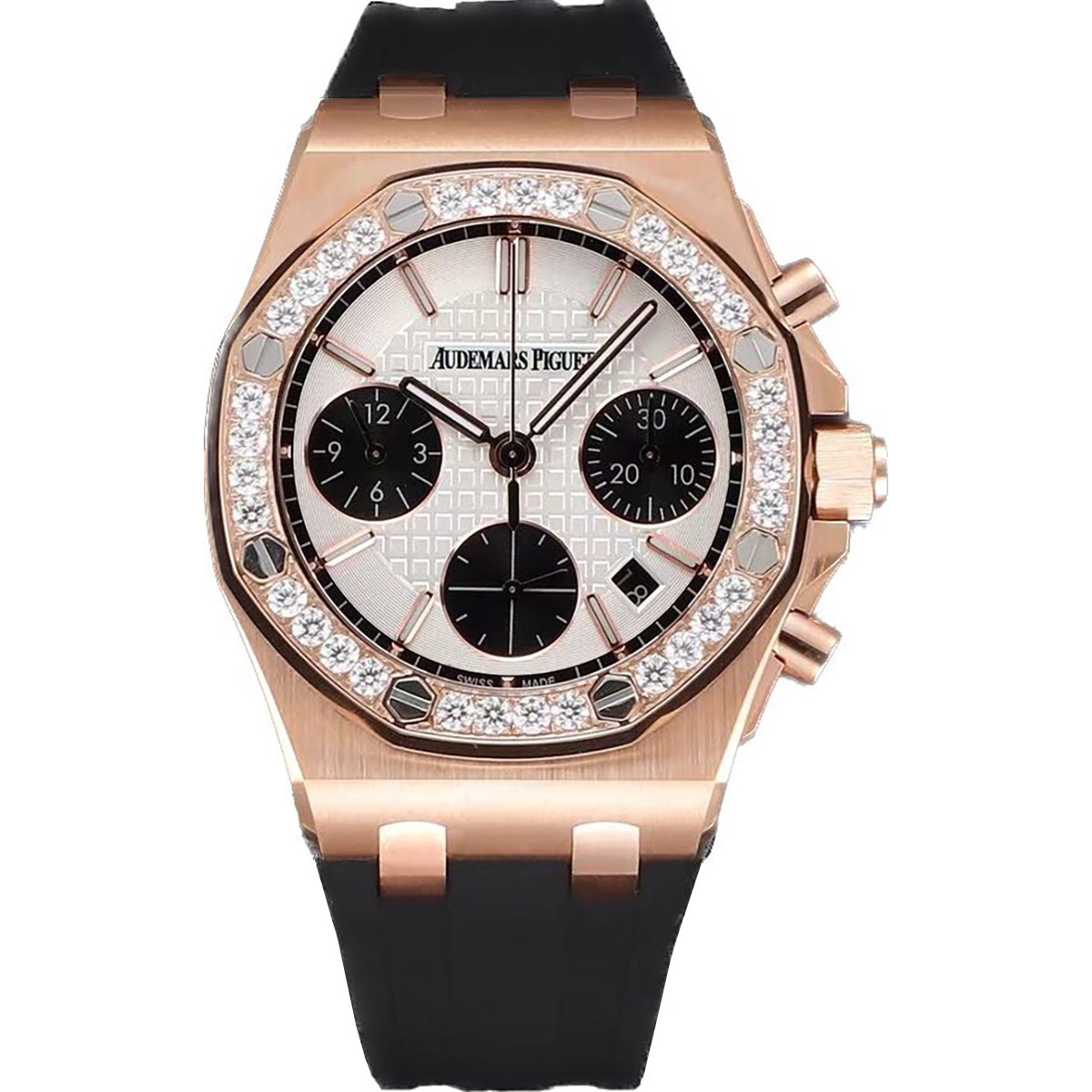 Audemars Piguet Royal Oak Offshore Chronograph 37 mm, White/Black/Rose Gold Ref. 26231OR.ZZ.D003CA.01