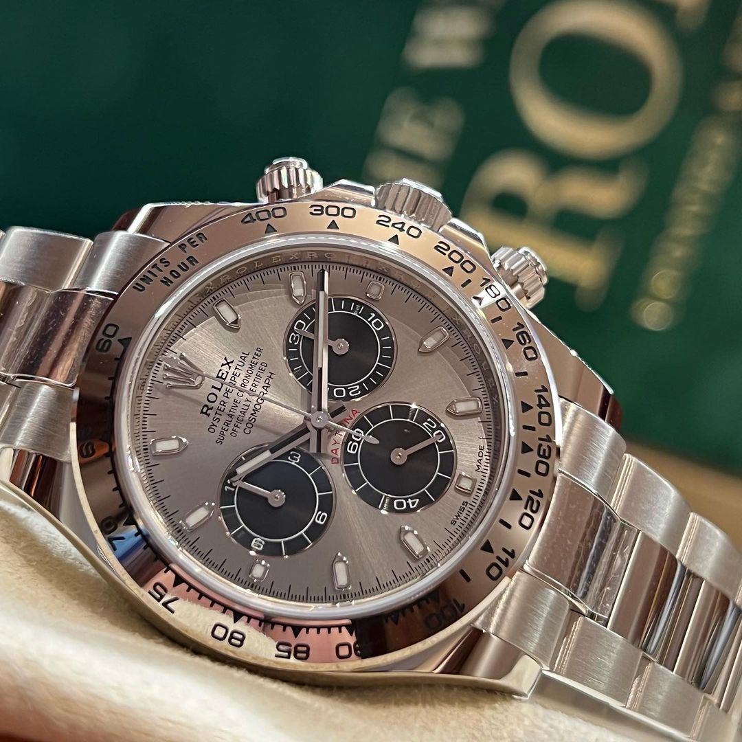 Rolex White Gold Daytona 116509 Steel and Black