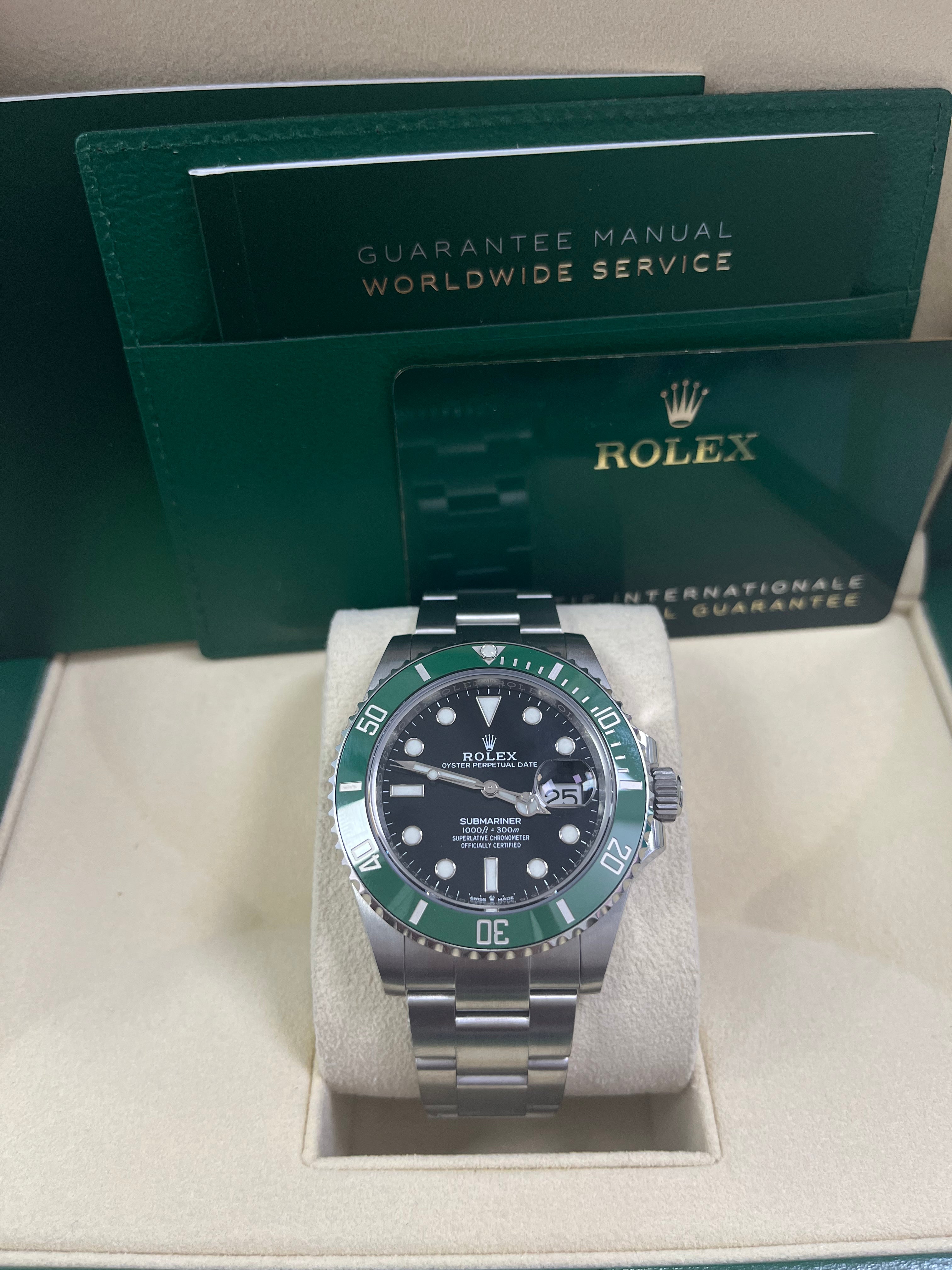Rolex Submariner Stainless Steel The Starbucks - Kermit Black and Green Bezel (Ref#126610LV)