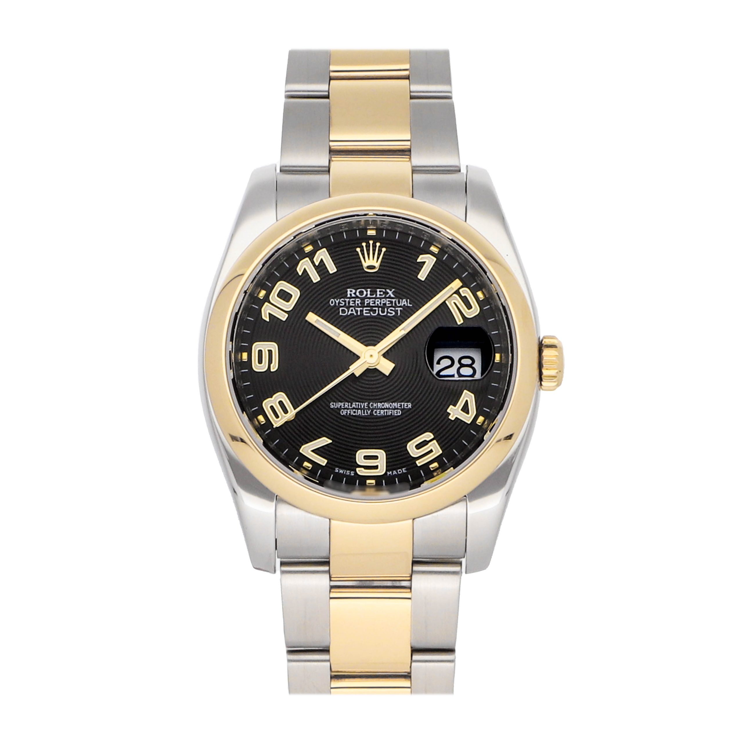 Rolex Super Clone Watch : Datejust 116203 BLK CON ARB OYS