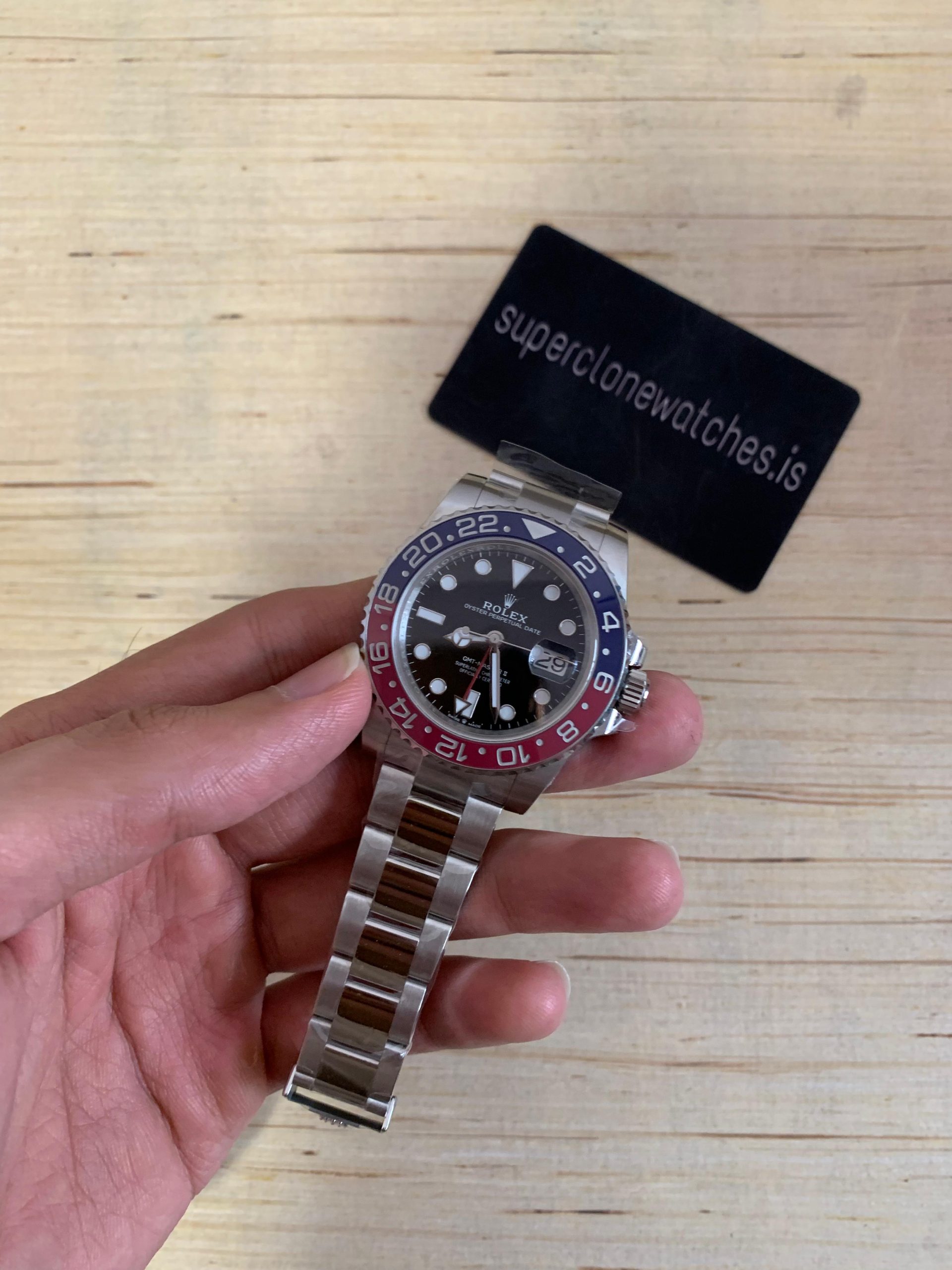 Rolex GMT Master II Pepsi Oyster Bracelet Replica