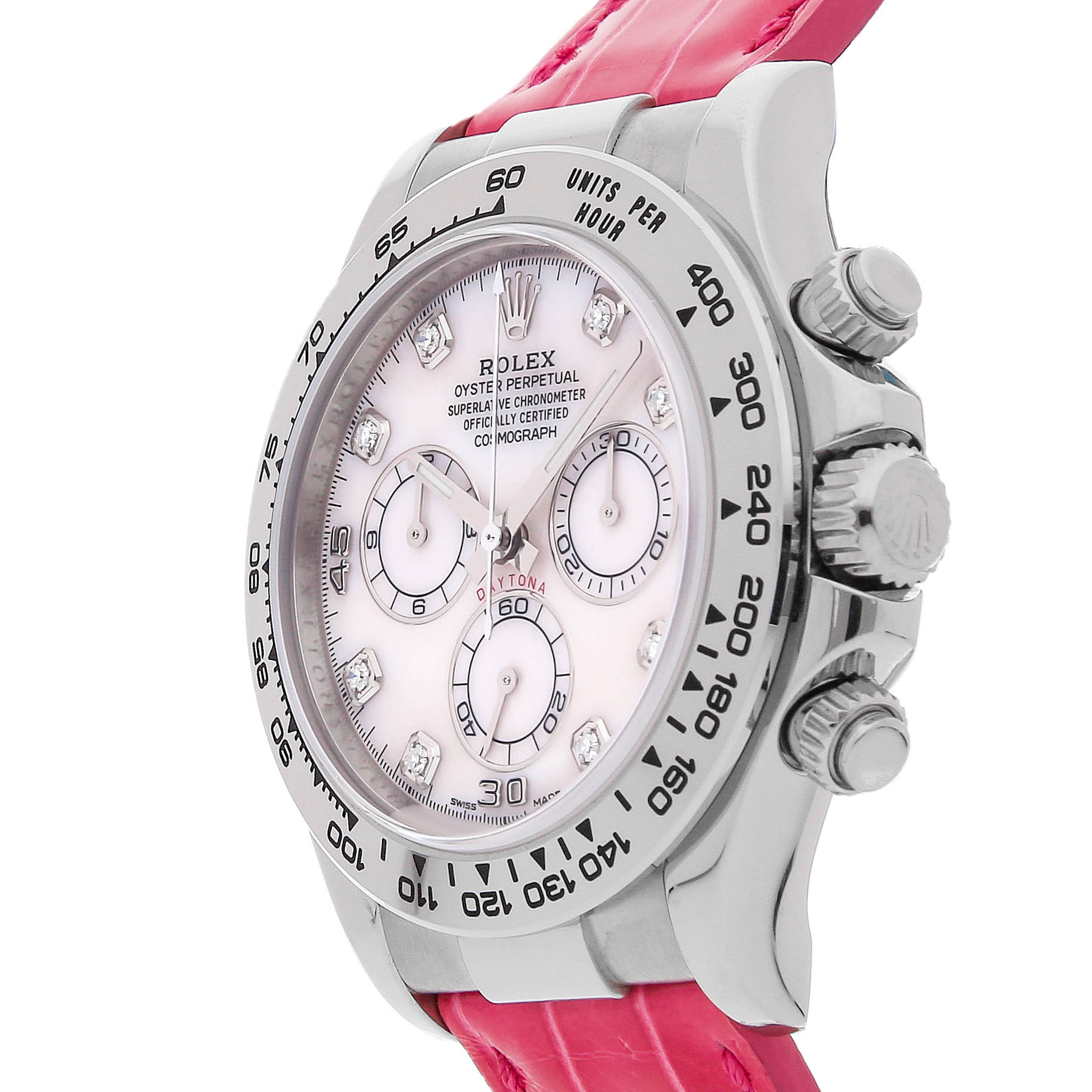 Rolex Super Clone Watch : Daytona Cosmograph 116519 PNK MOP DI DB