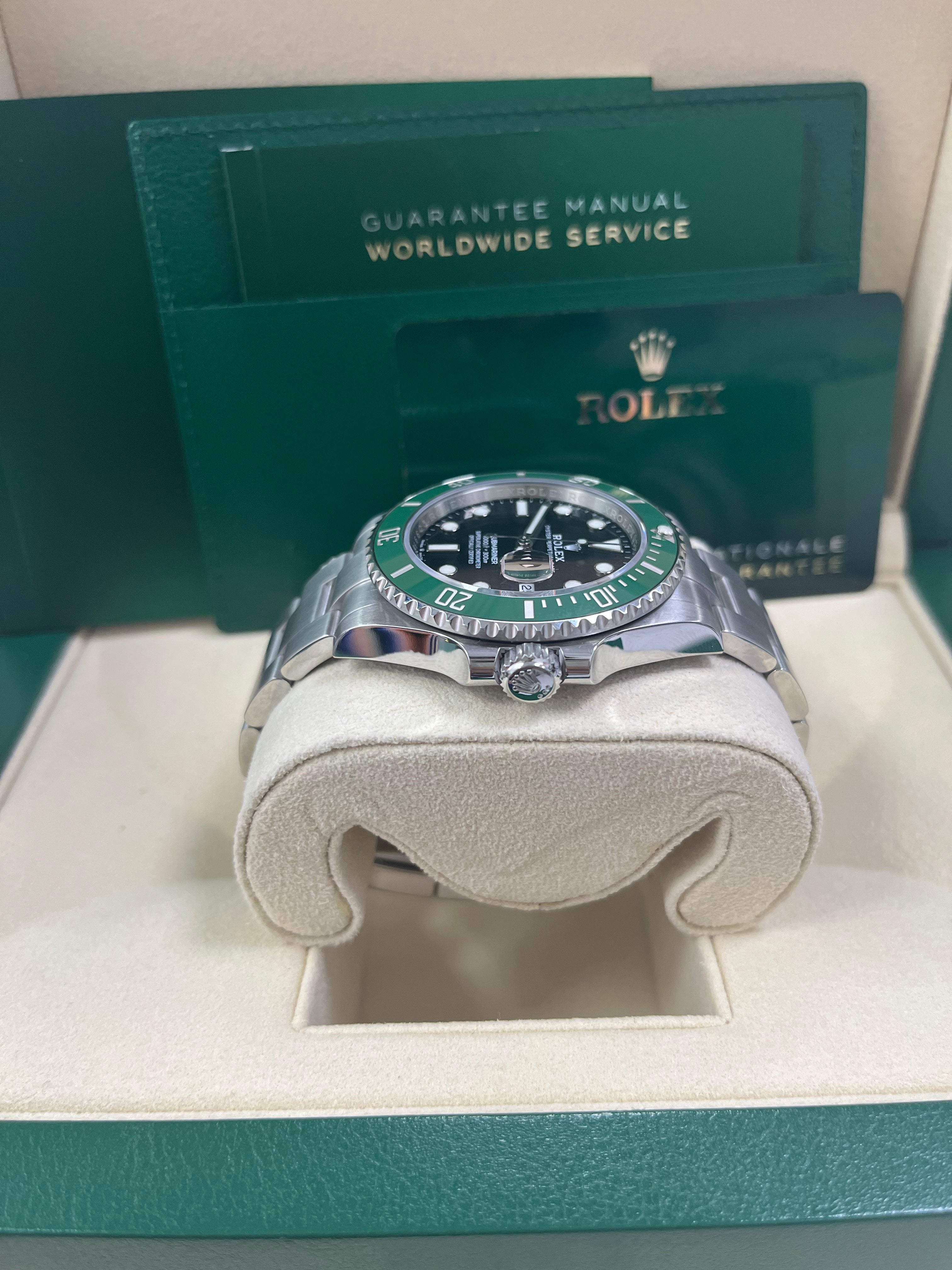 Rolex Submariner Stainless Steel The Starbucks - Kermit Black and Green Bezel (Ref#126610LV)