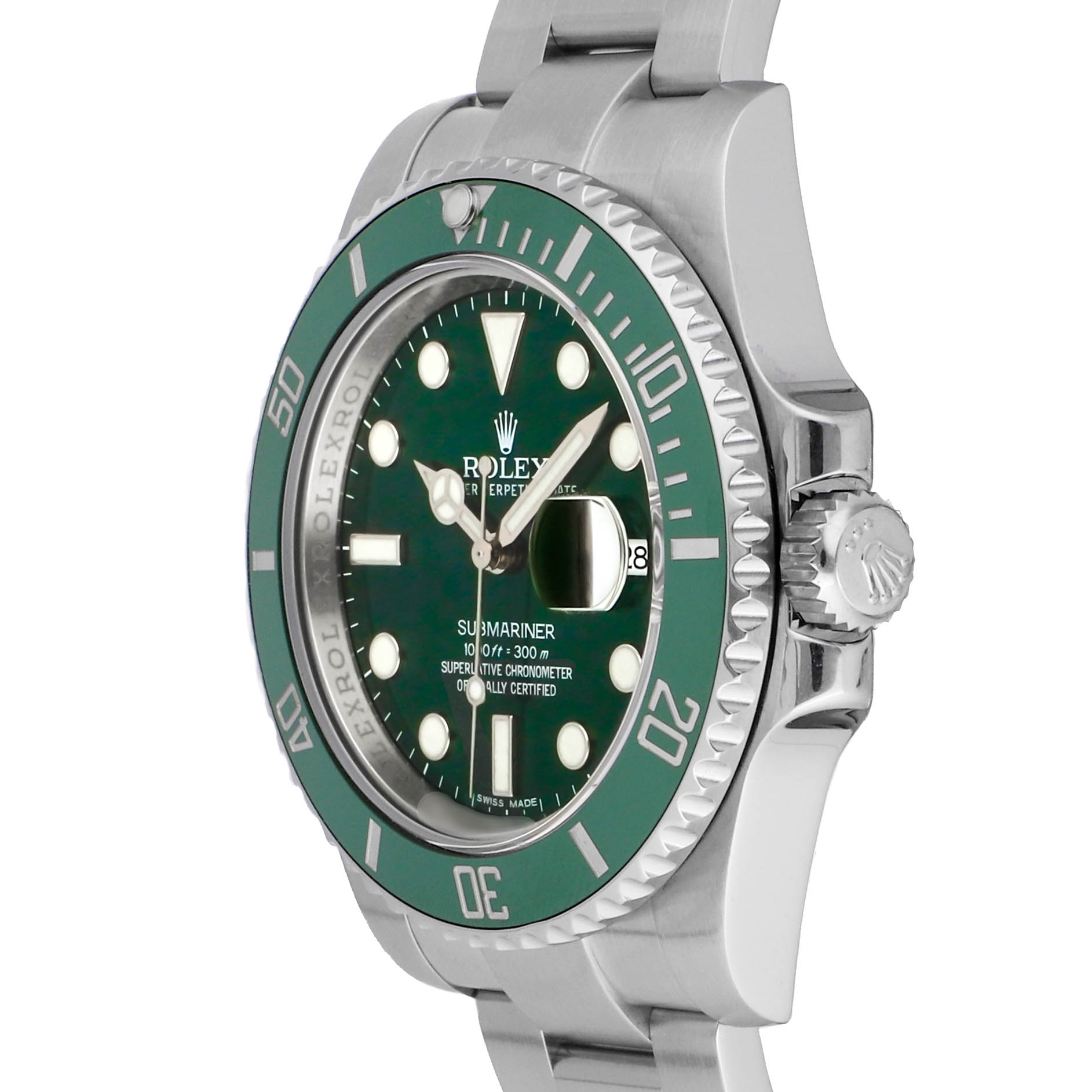 Rolex Super Clone Watch : Submariner Date “Hulk” 116610LV-0002
