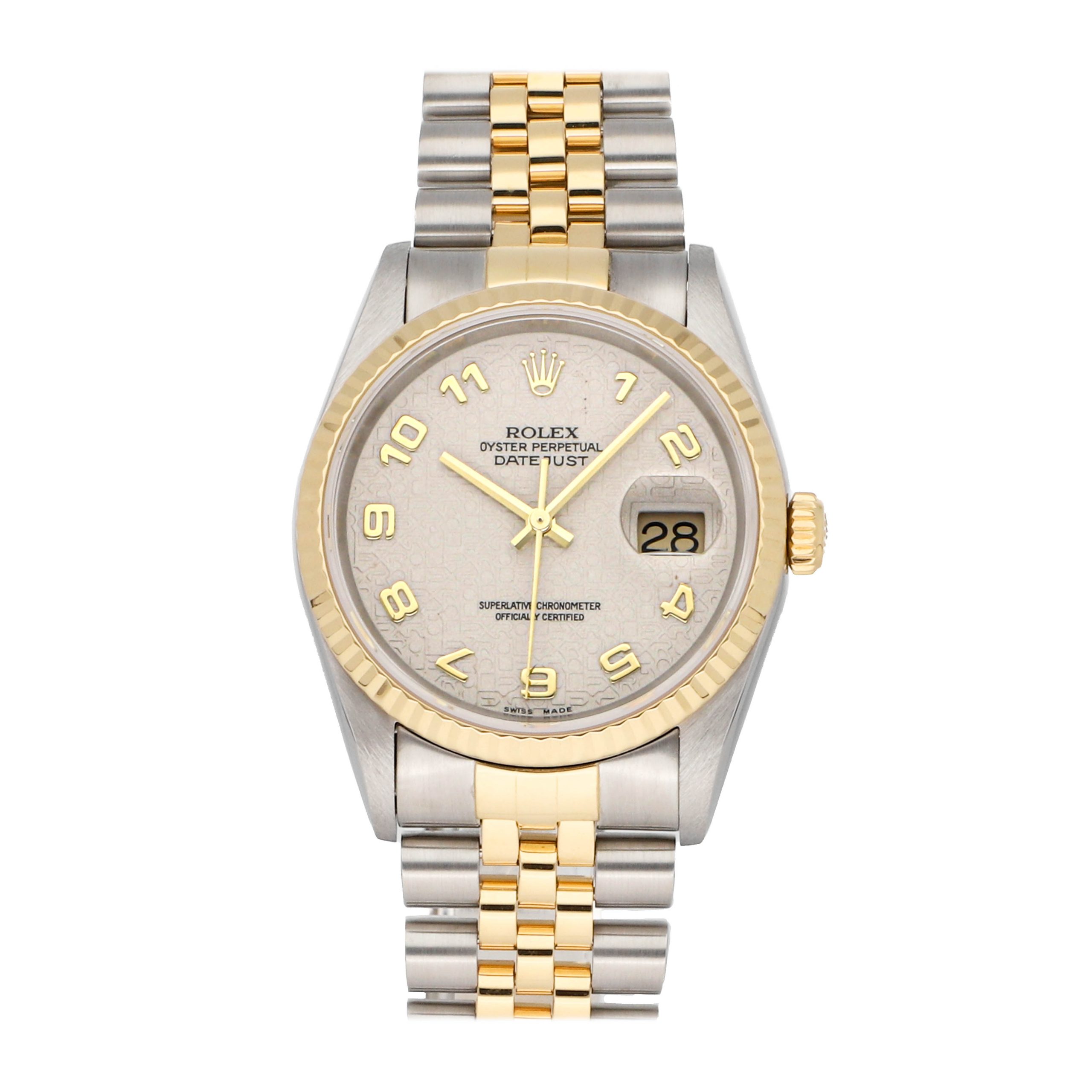 Rolex Super Clone Watch : Datejust 16233 IVR JUB AR JUB