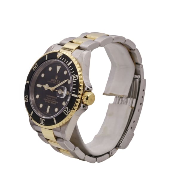 Rolex Submariner Date, 40mm, 18k Yellow Gold and Stainless Steel, Black Dial, 16613