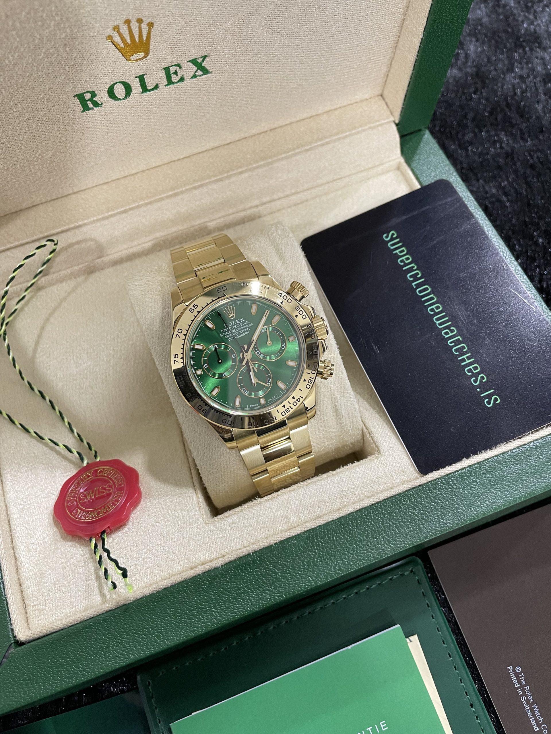Rolex Daytona 116508 Gold Green