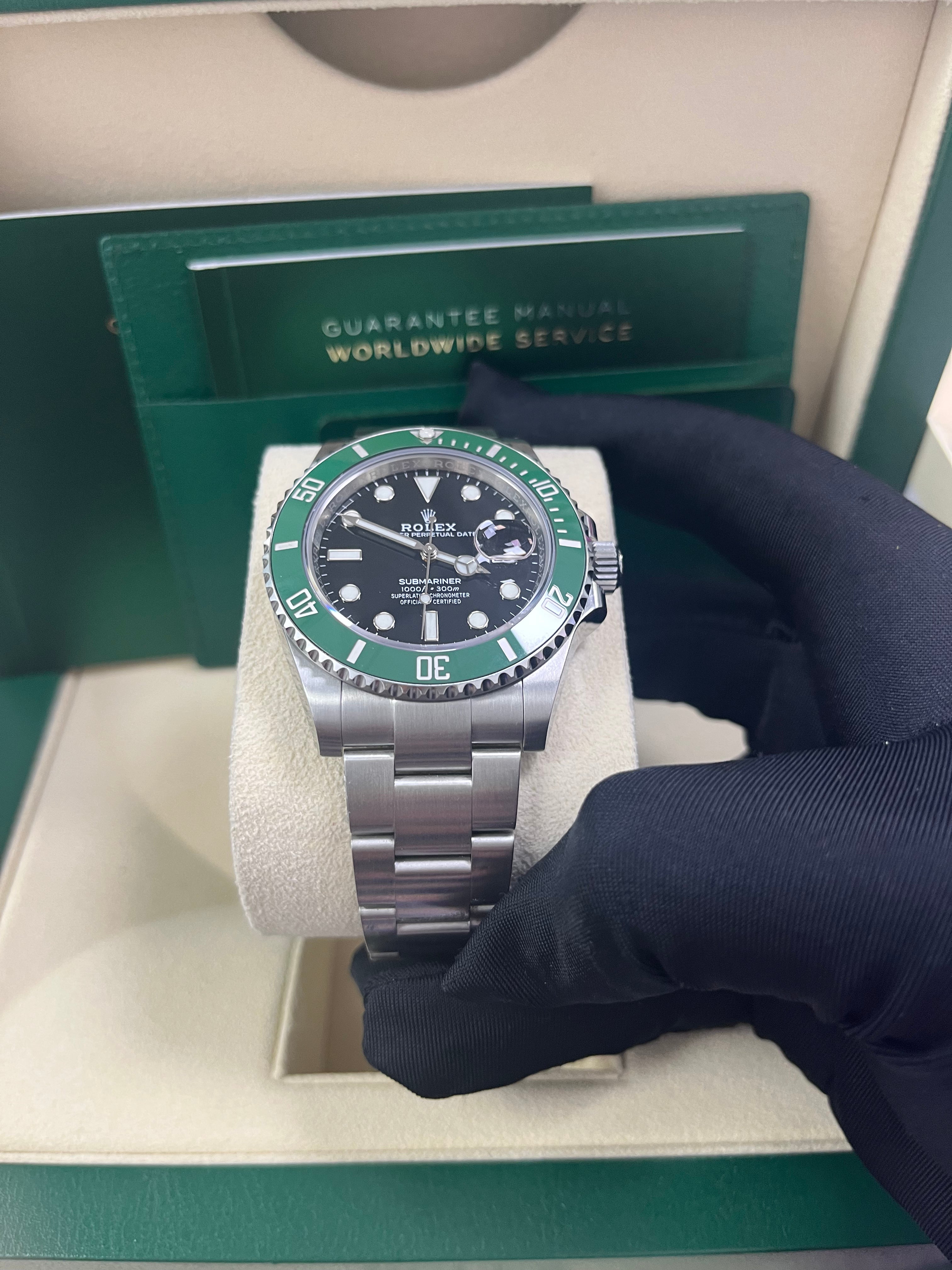 Rolex Submariner Stainless Steel The Starbucks - Kermit Black and Green Bezel (Ref#126610LV)
