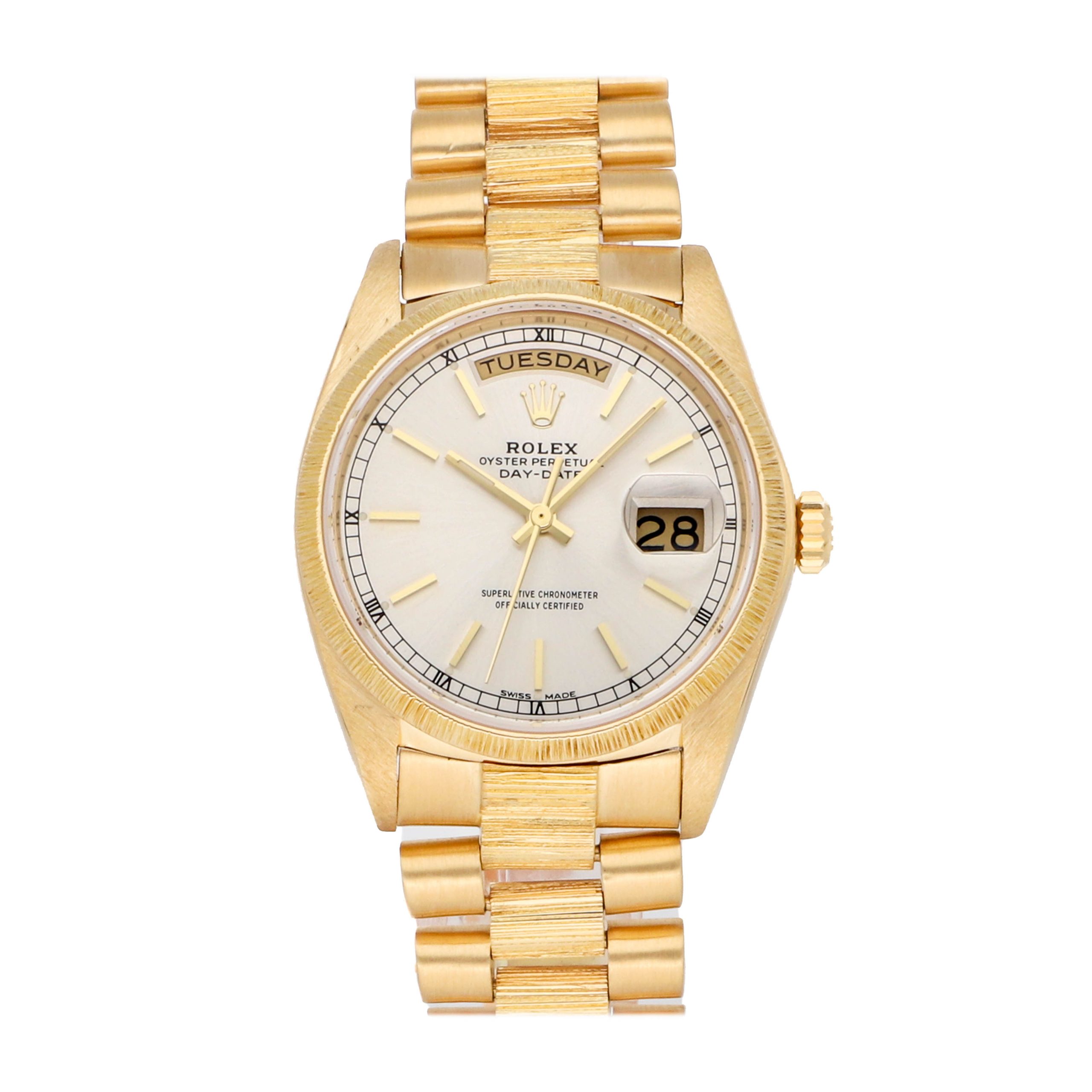 Rolex Super Clone Watch : Day-Date 18078 BLK DIA PRS