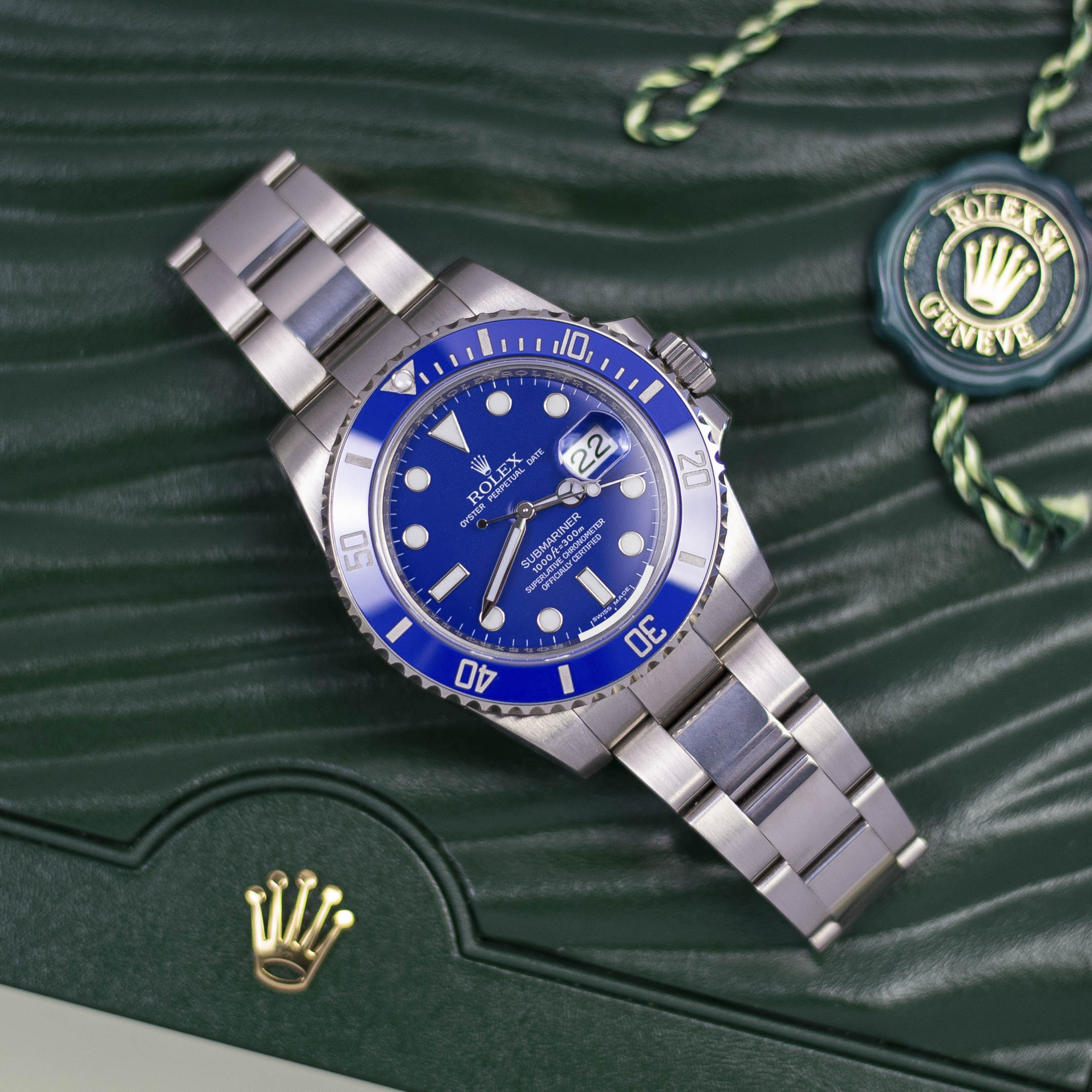 Rolex Submariner 116619LN-97209 Blue dial watch