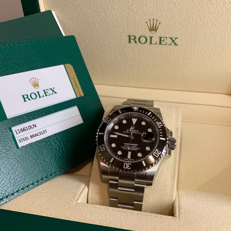 Rolex Submariner 116610LN-0001 Black Dial Watch (Black Water Ghost)