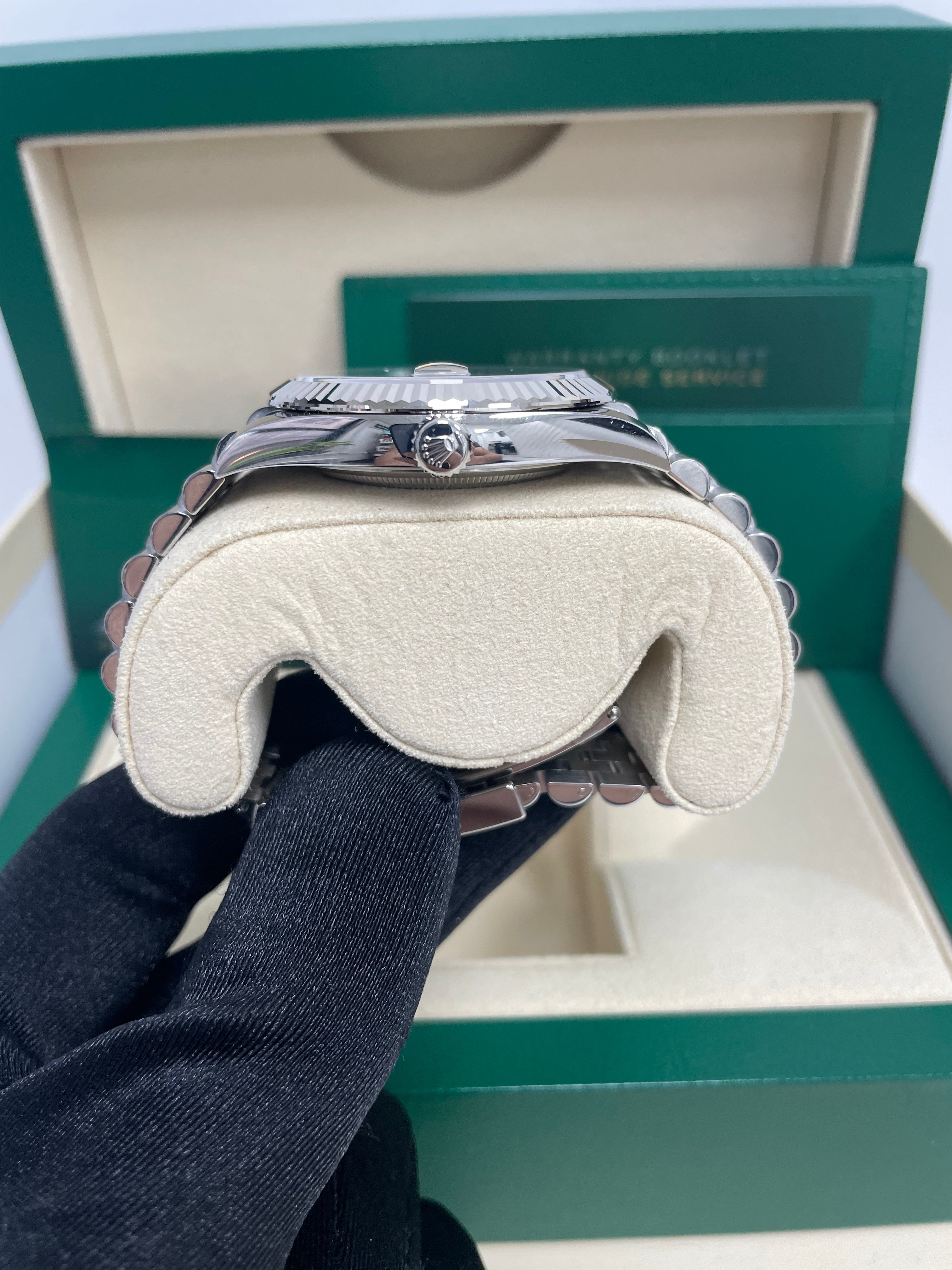 Rolex Datejust 41/ Stainless Steel & White Gold/ Dark Rhodium Index Dial/ Jubilee Bracelet (Ref# 126334)