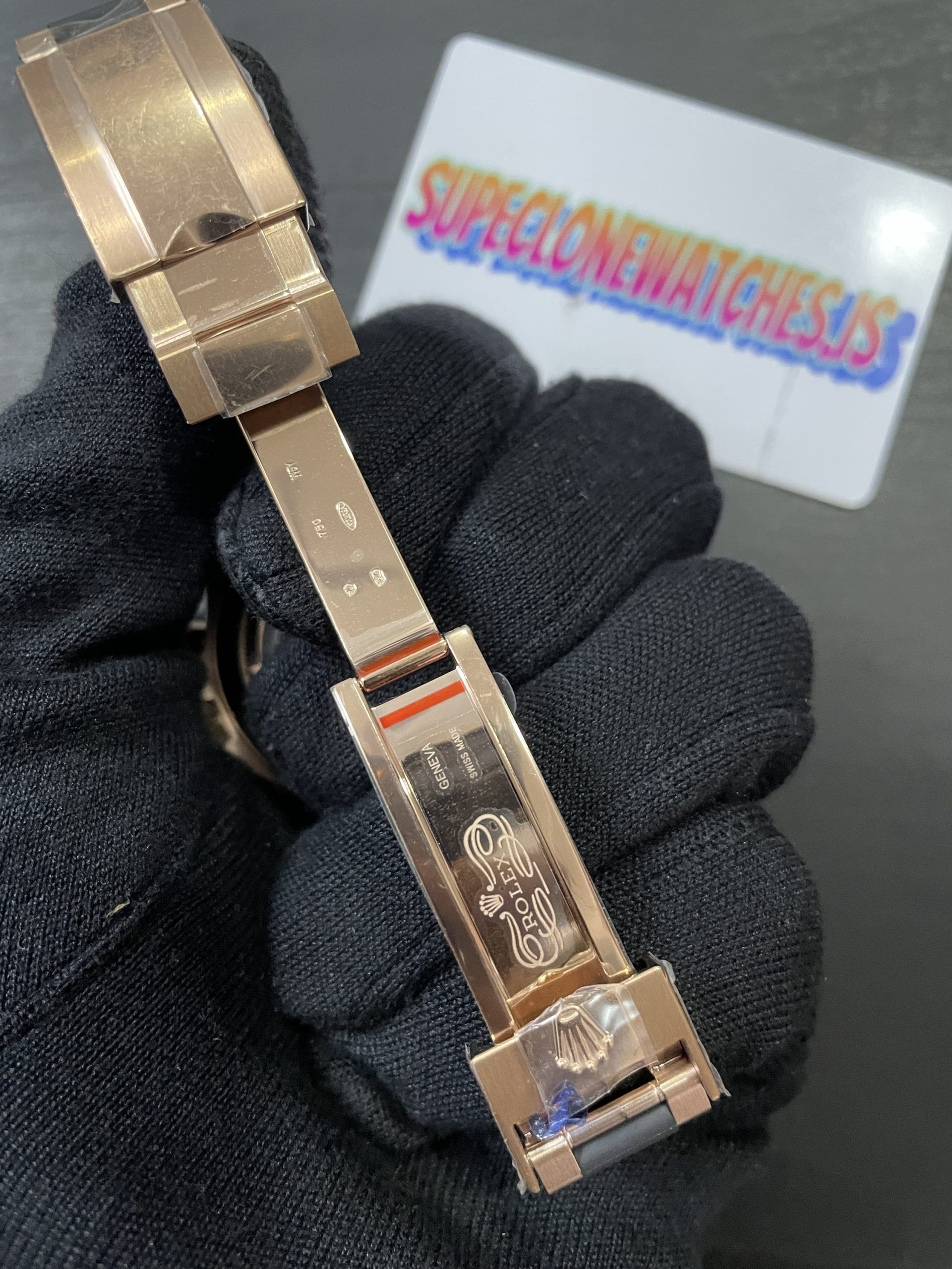 Oysterflex Rolex Daytona Ref.116515LN Rose Gold Chocolate Dial Superclone