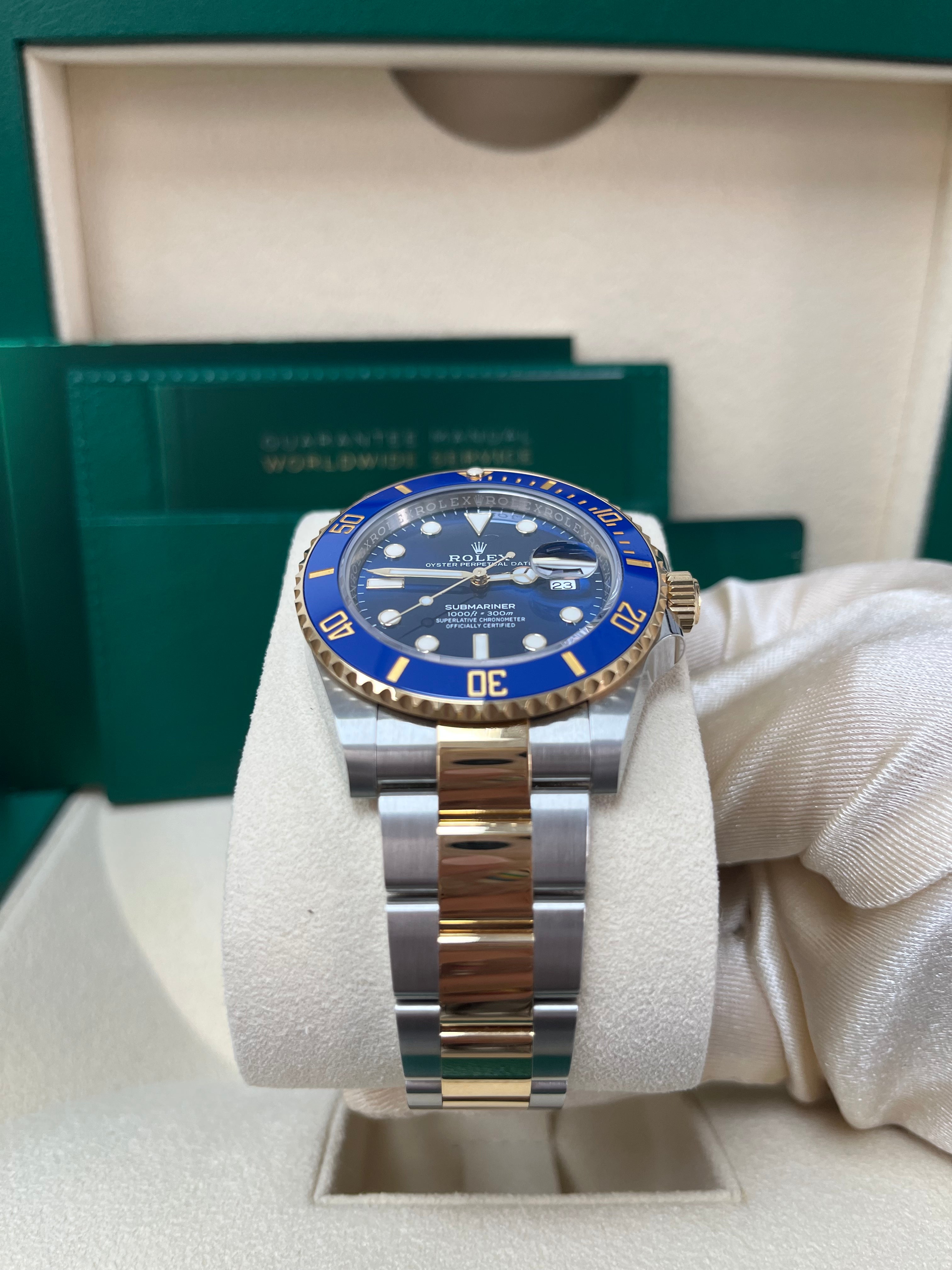 Rolex Submariner Two-Tone Yellow Gold & Steel Rolesor - Blue Dial Ceramic Bezel (Ref# 126613LB)