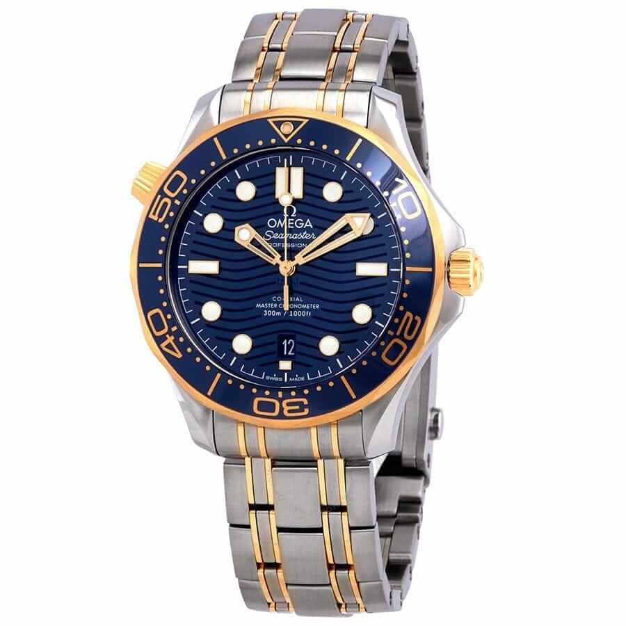 OMEGA Seamaster Diver 300m Co‑Axial Master Chronometer Stainless Steel and 18ct Gold Men’s Watch