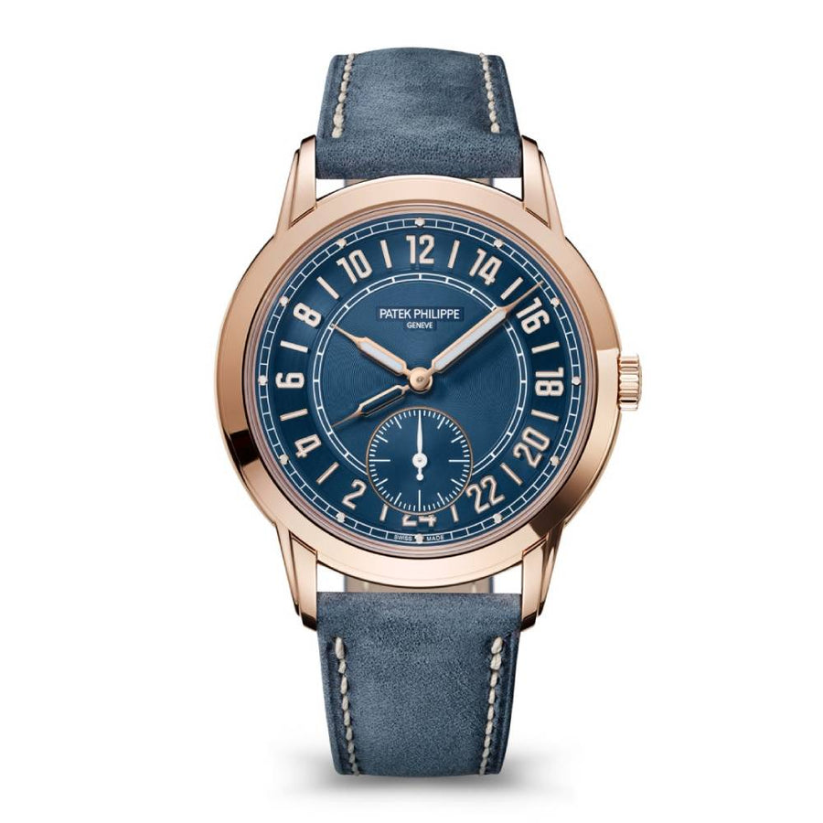Patek Philippe Calatrava Travel Time Complications 42mm | Blue dial | 5224R-001