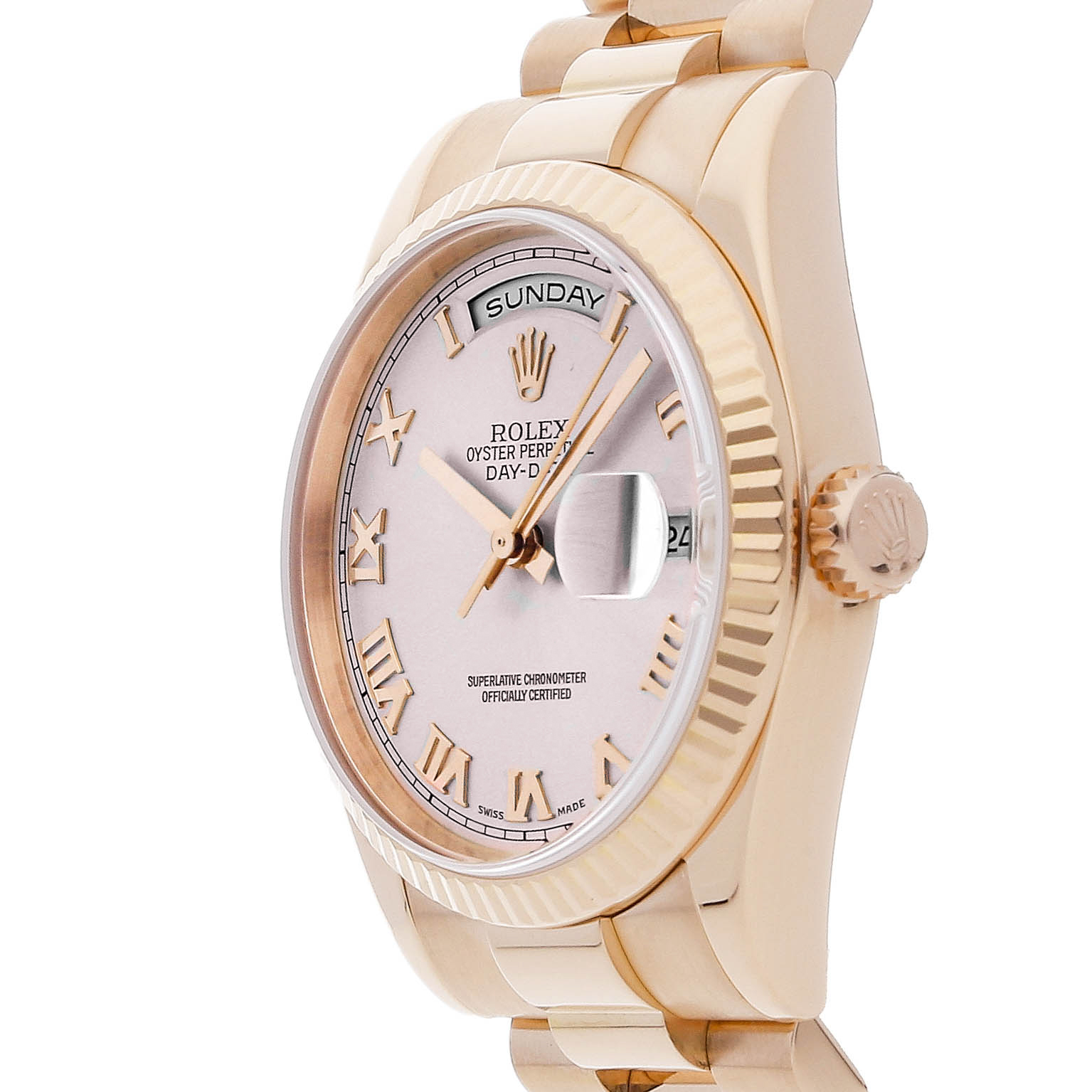 Rolex Super Clone Watch : Day-Date 118235F PNK ROM PRES