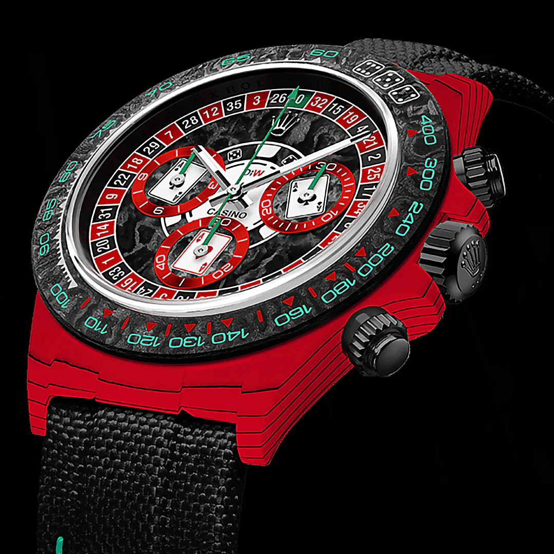 BEST DEAL Rolex Daytona DiW LUCKY PLAYER 3 CarboQuartz