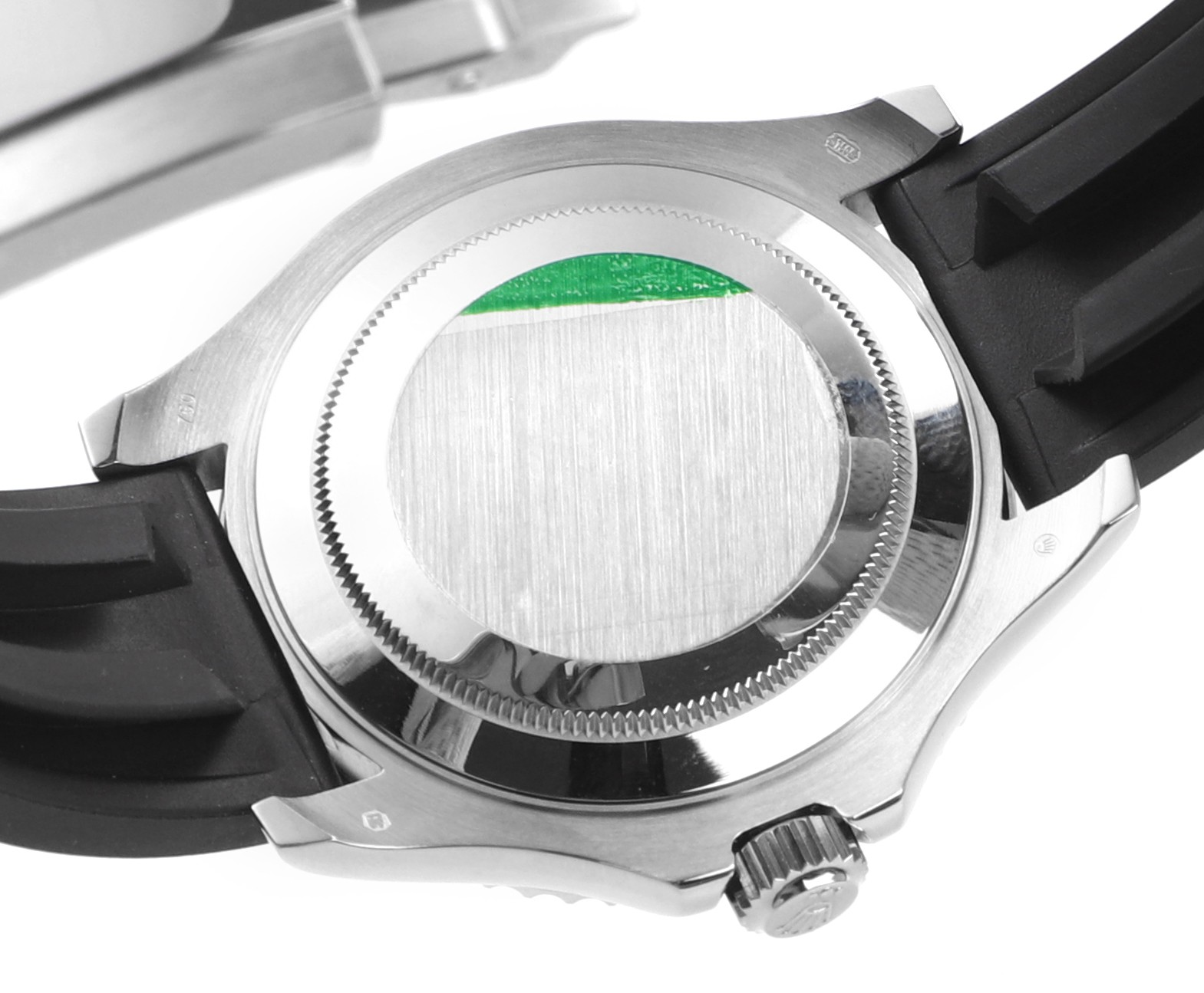 Rolex White Gold Yacht-Master 40 Watch - Black Dial - Oysterflex Strap