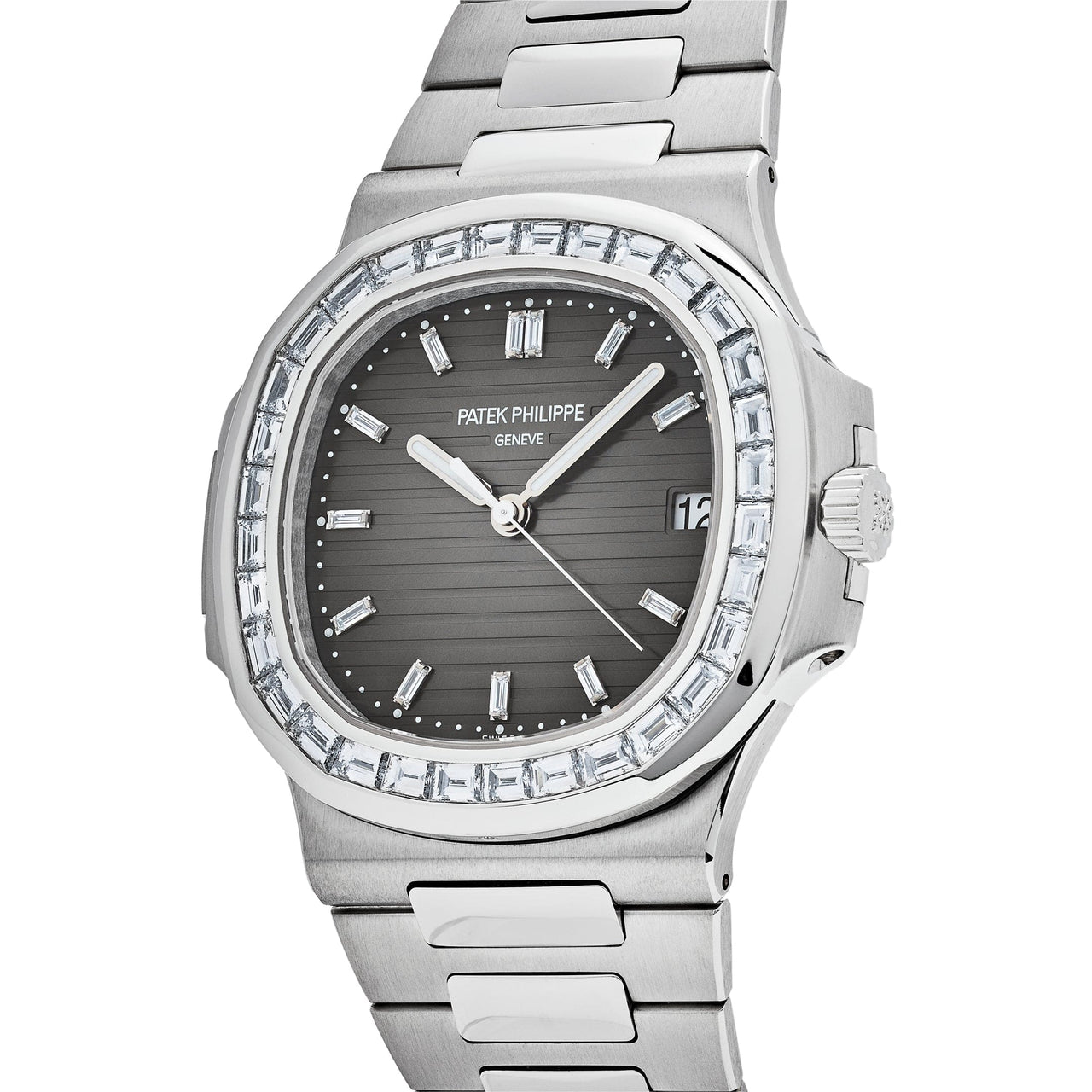 Patek Philippe Nautilus 5711/110P-001 Platinum Grey Dial Diamond Bezel