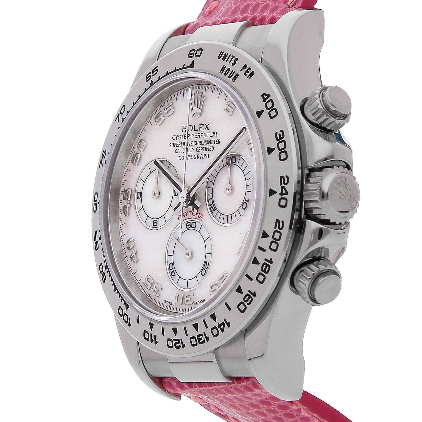 Rolex Super Clone Watch : Daytona Cosmograph 116519 PNK MOP AR DB