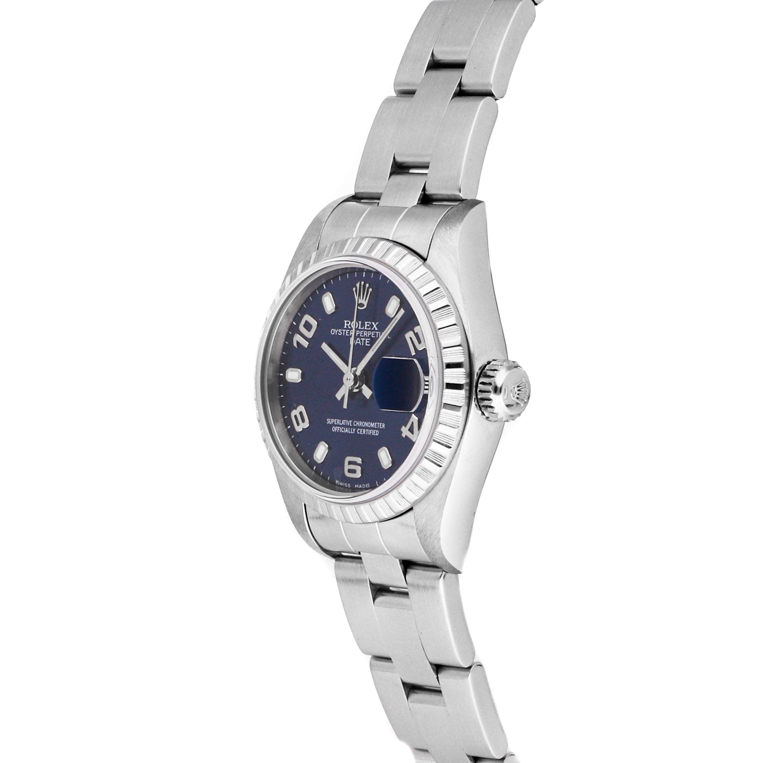 Rolex Super Clone Watch : Oyster Perpetual Date 79240 BLU IX AR OYS