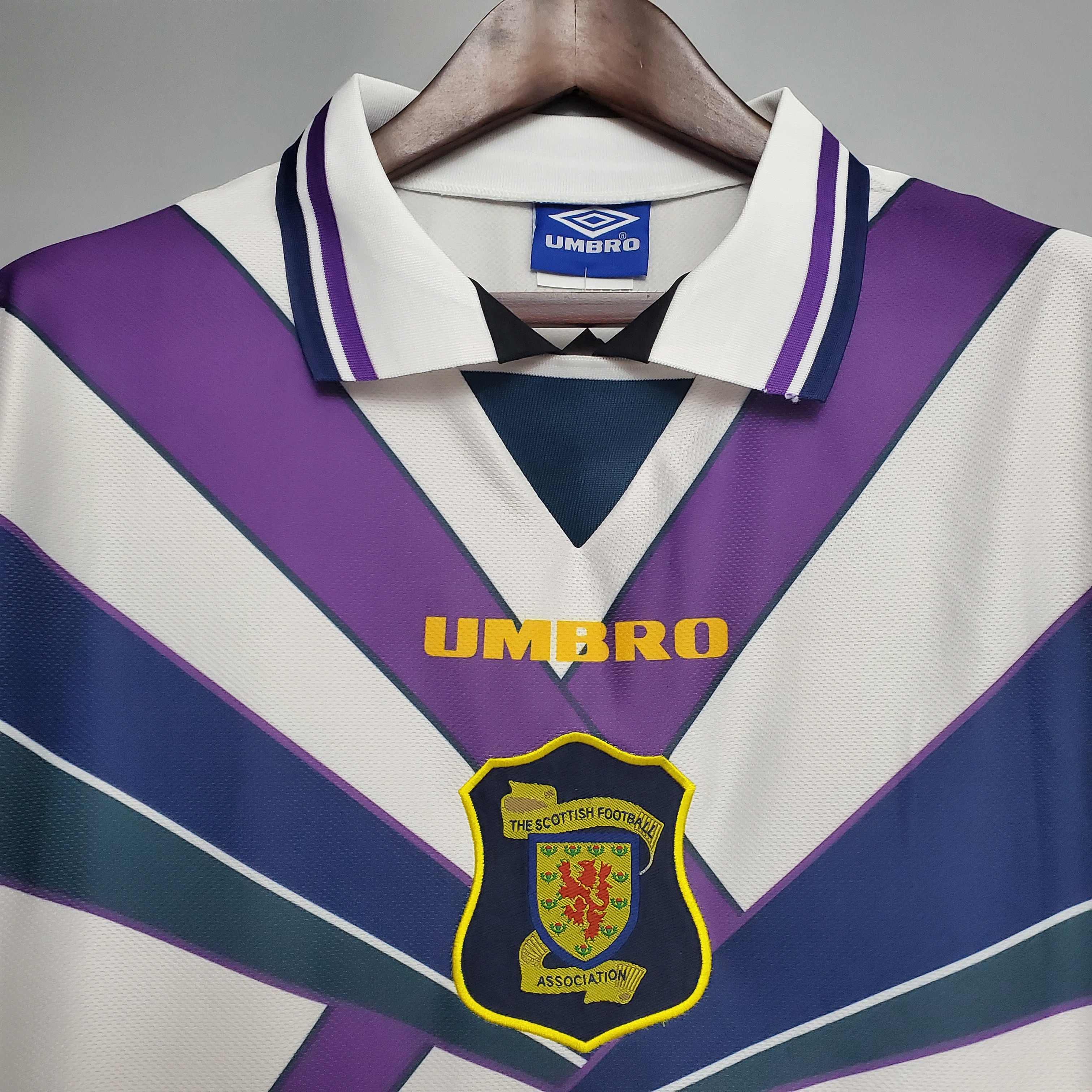 Scotland white Retro Jersey 94/96