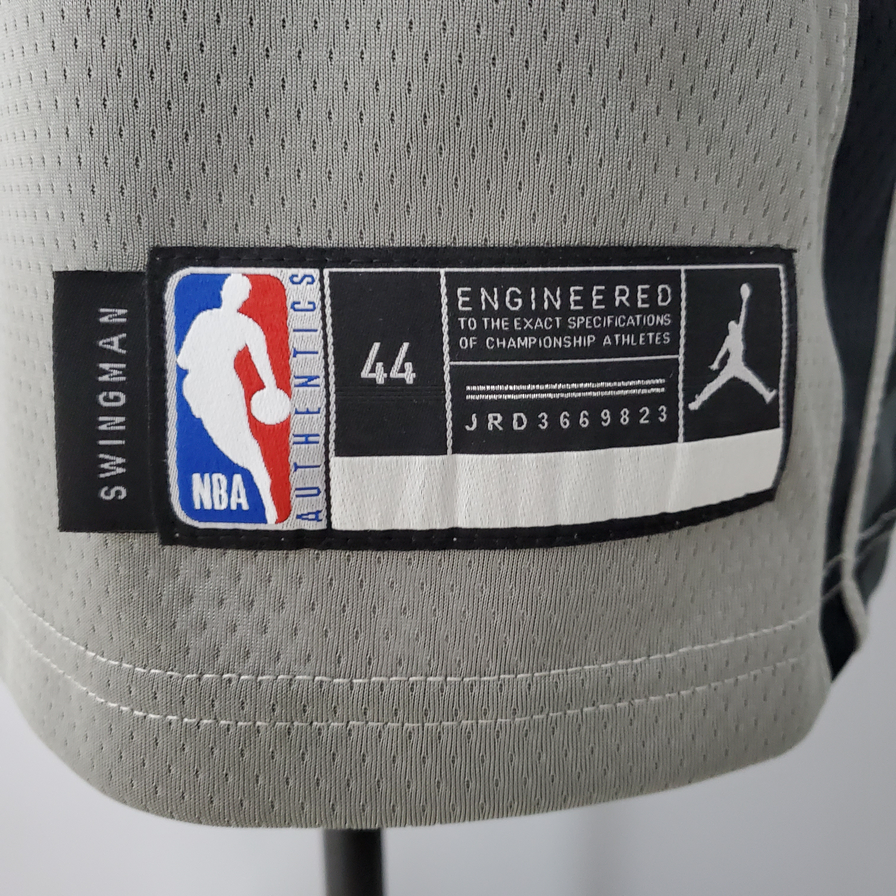 Kyrie Irving Brooklyn Nets Flying Man Swingman Jersey Gray