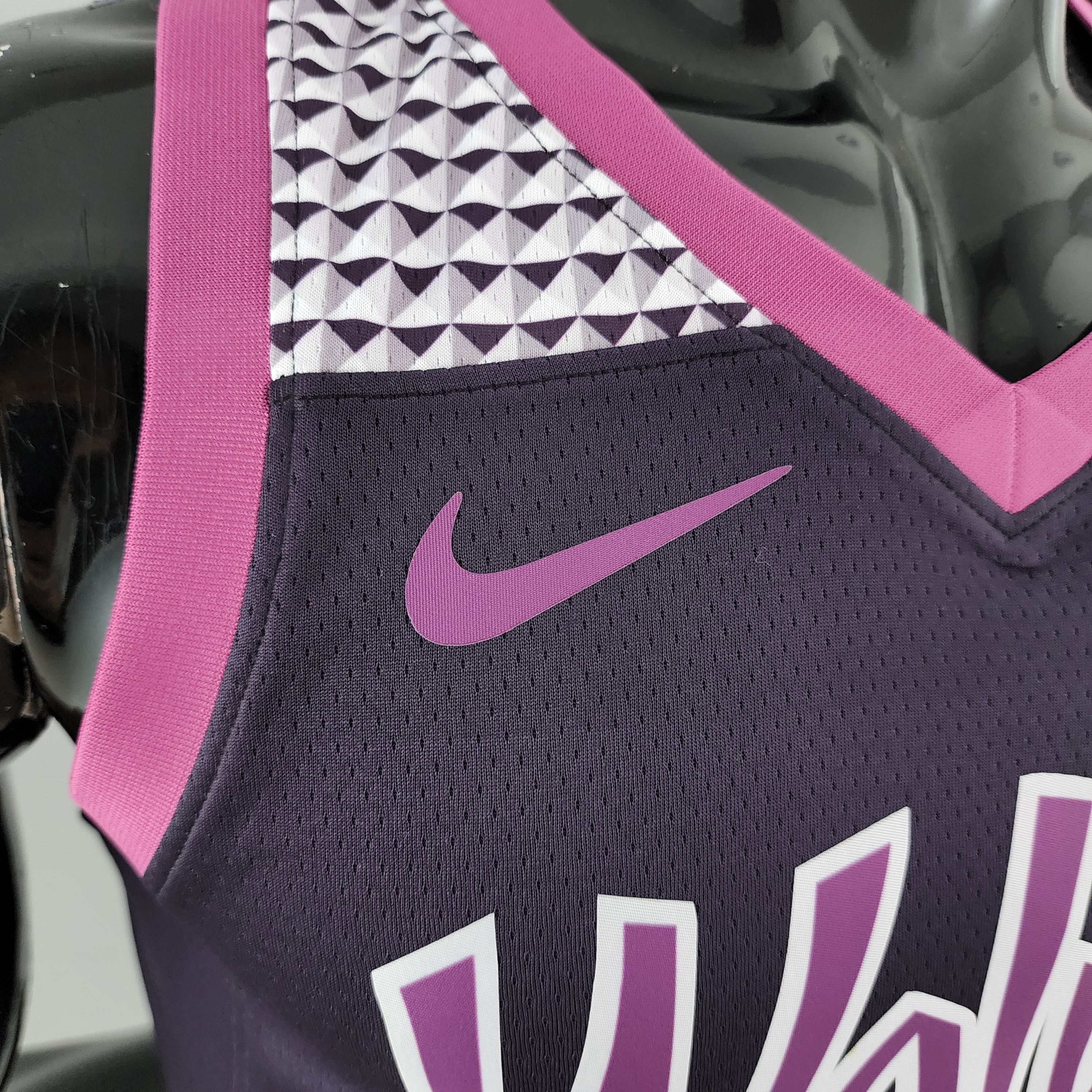 Anthony Edwards Minnesota Timberwolves Swingman Jersey Black and Purple