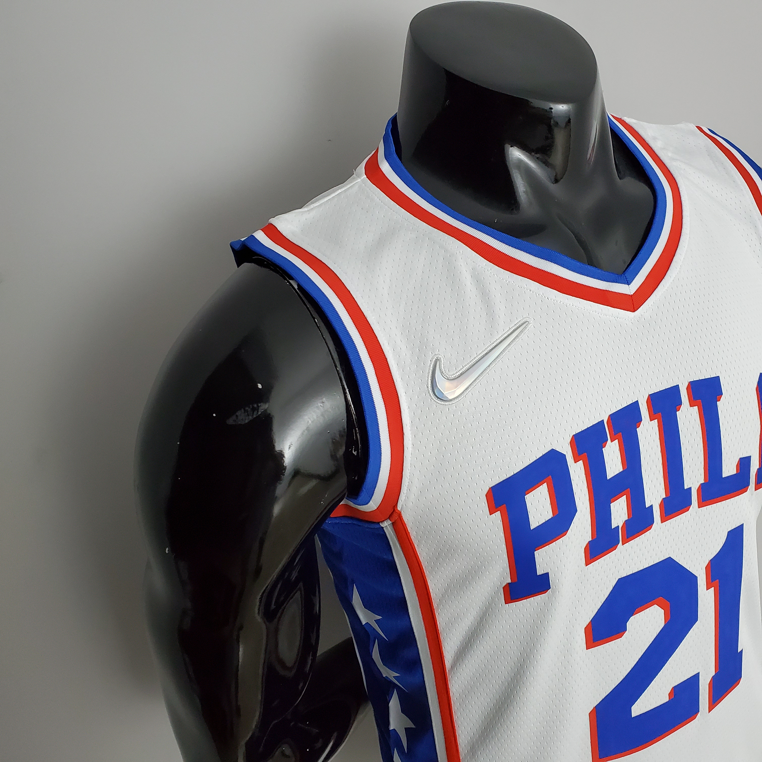 Joel Embiid Philadelphia 76ers 75th Anniversary Swingman Jersey White