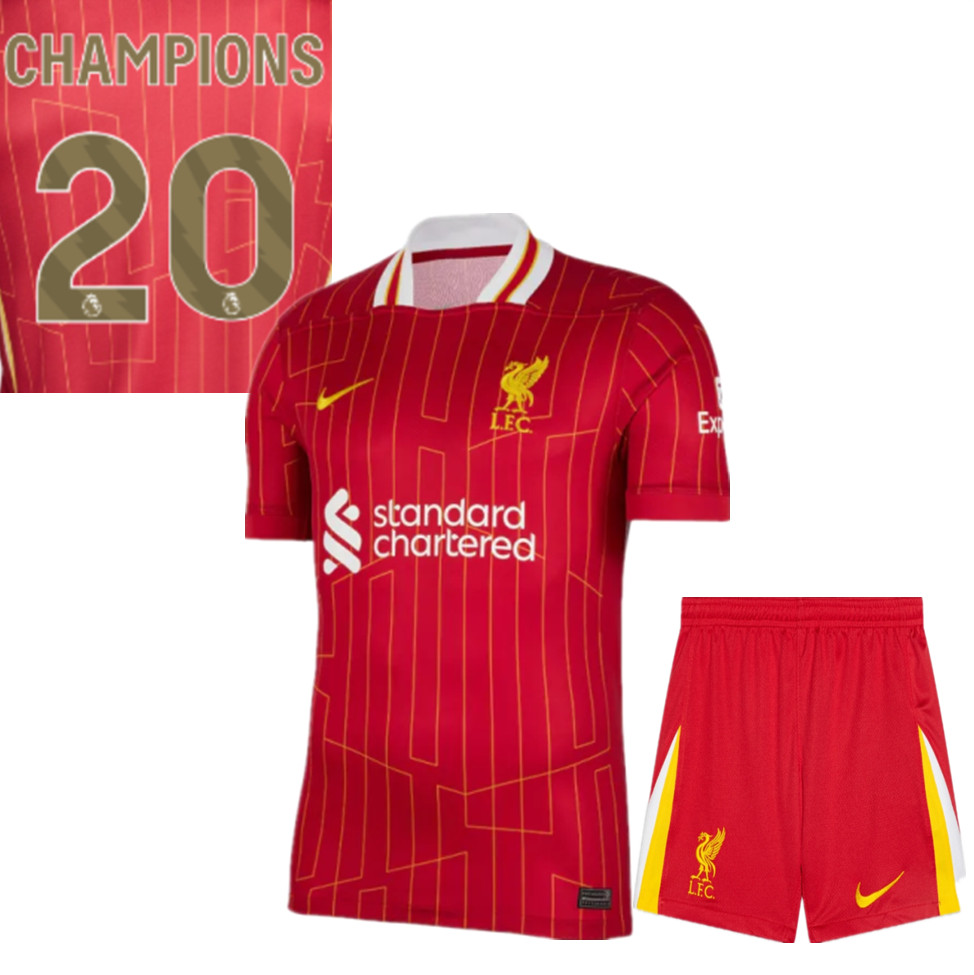 Liverpool Home Kids Suit 24/25 - CHAMPIONS 20
