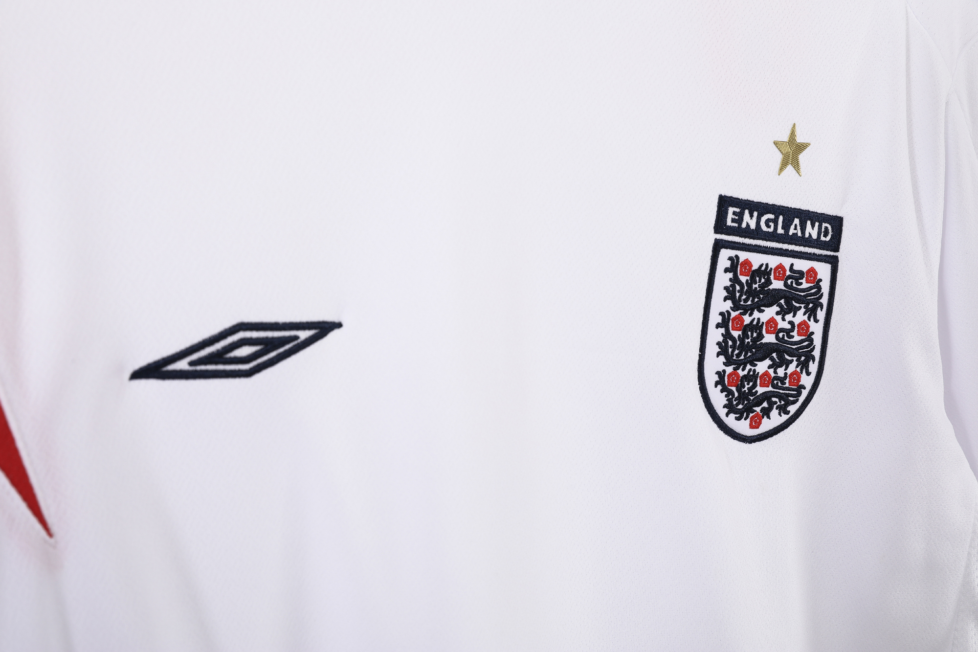 England Home Retro Long Sleeve Jersey 2006