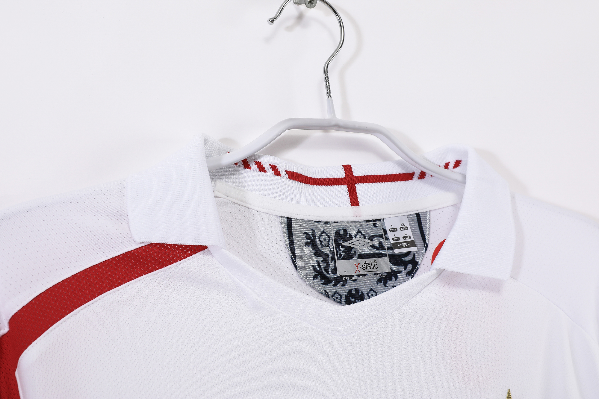 England Home Retro Long Sleeve Jersey 2006