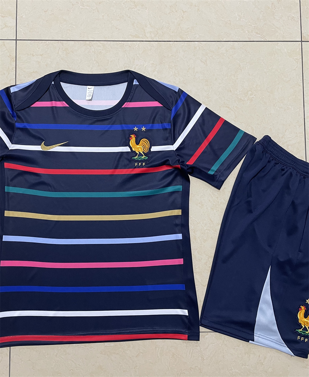 France Training Short Sleeve Suit 24/25