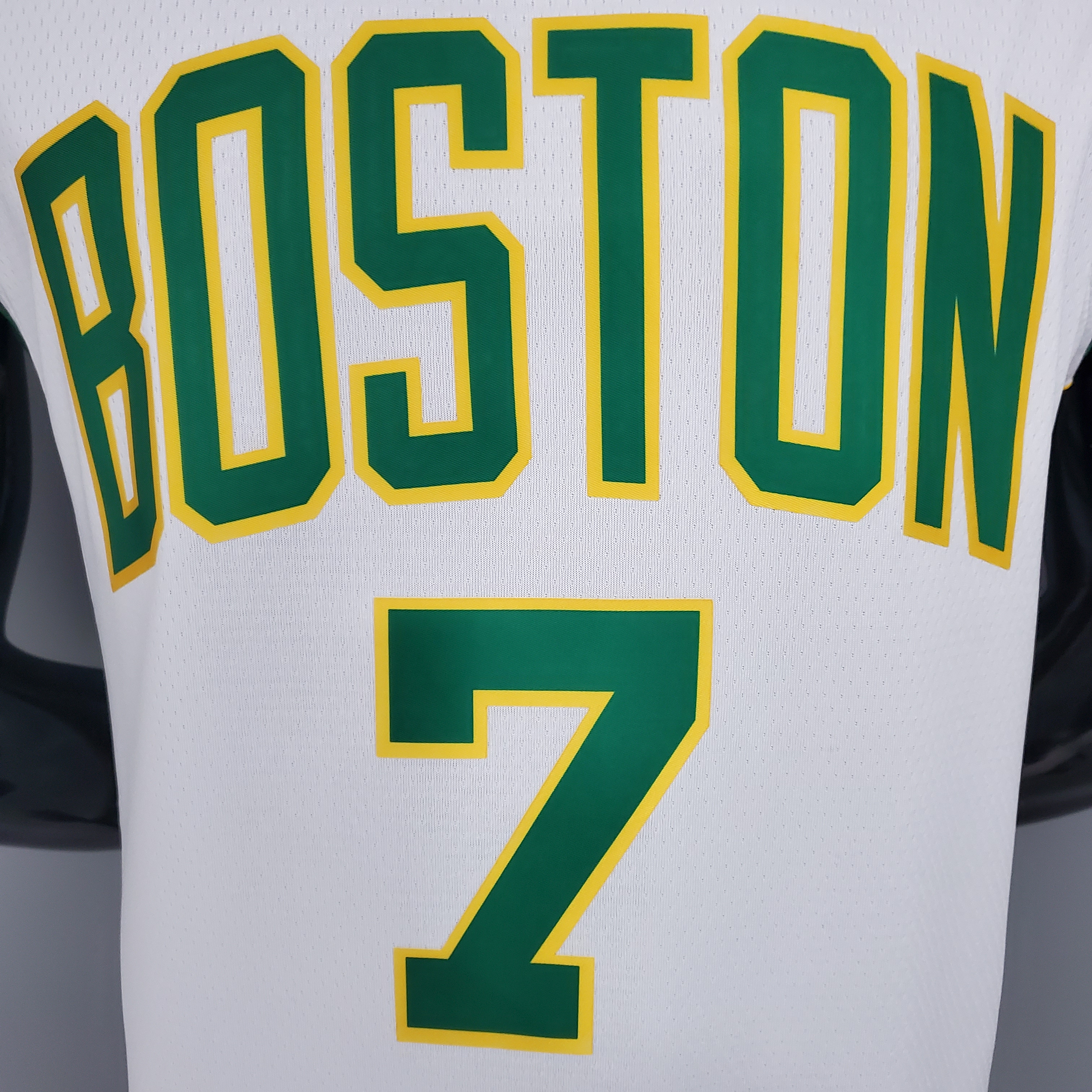 Jaylen Brown Boston Celtics Platinum White Limited Version Swingman Jersey