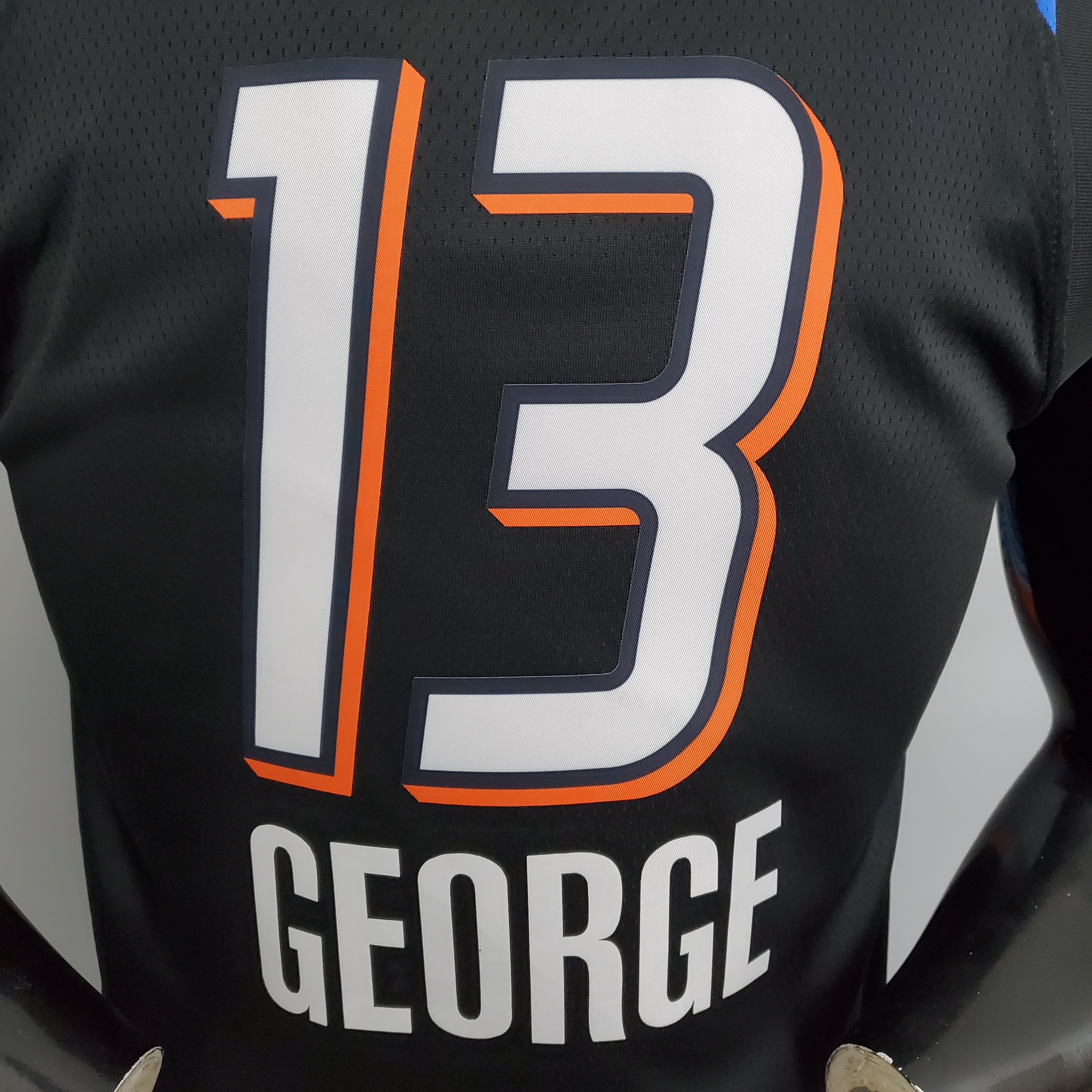 Paul George Oklahoma City Thunder City Edition Swingman Jersey Black