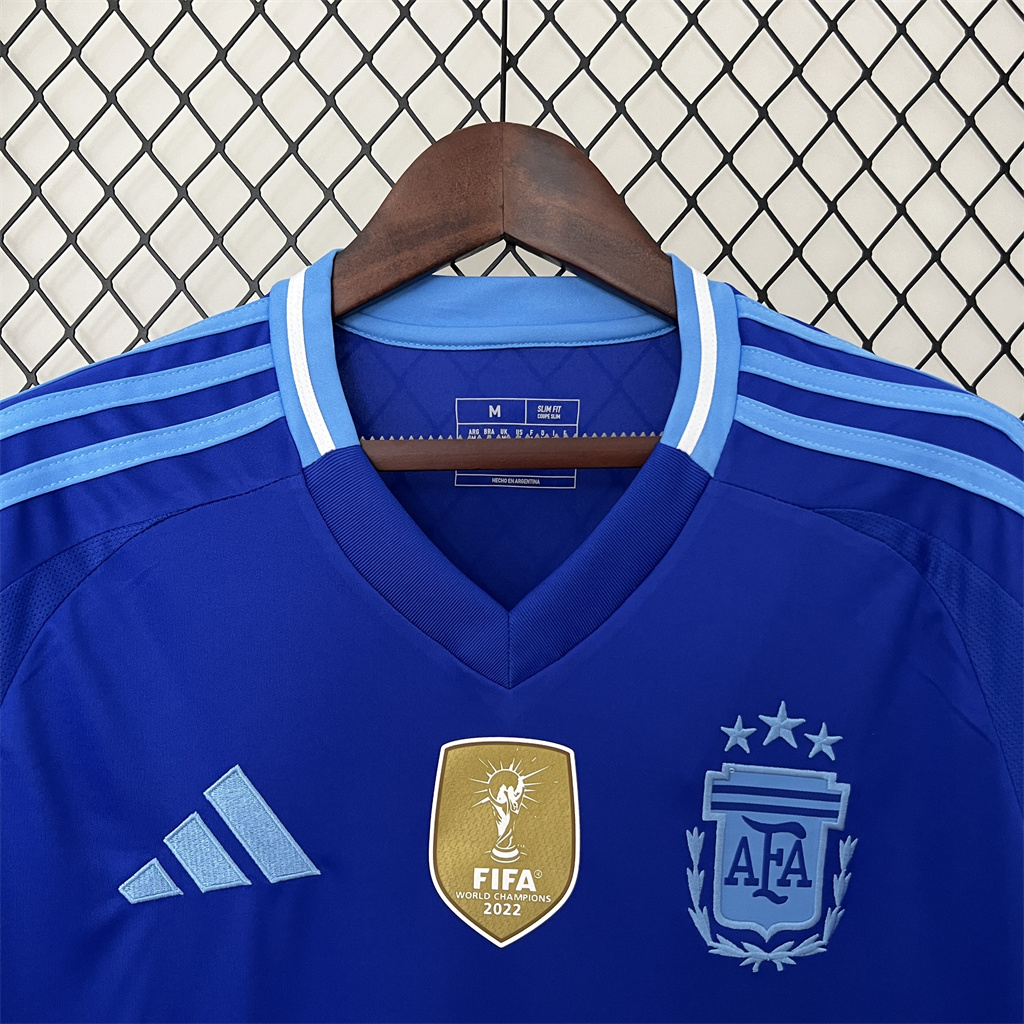 Argentina 2024 Copa America Away Man Jersey With FIFA World Cup badge