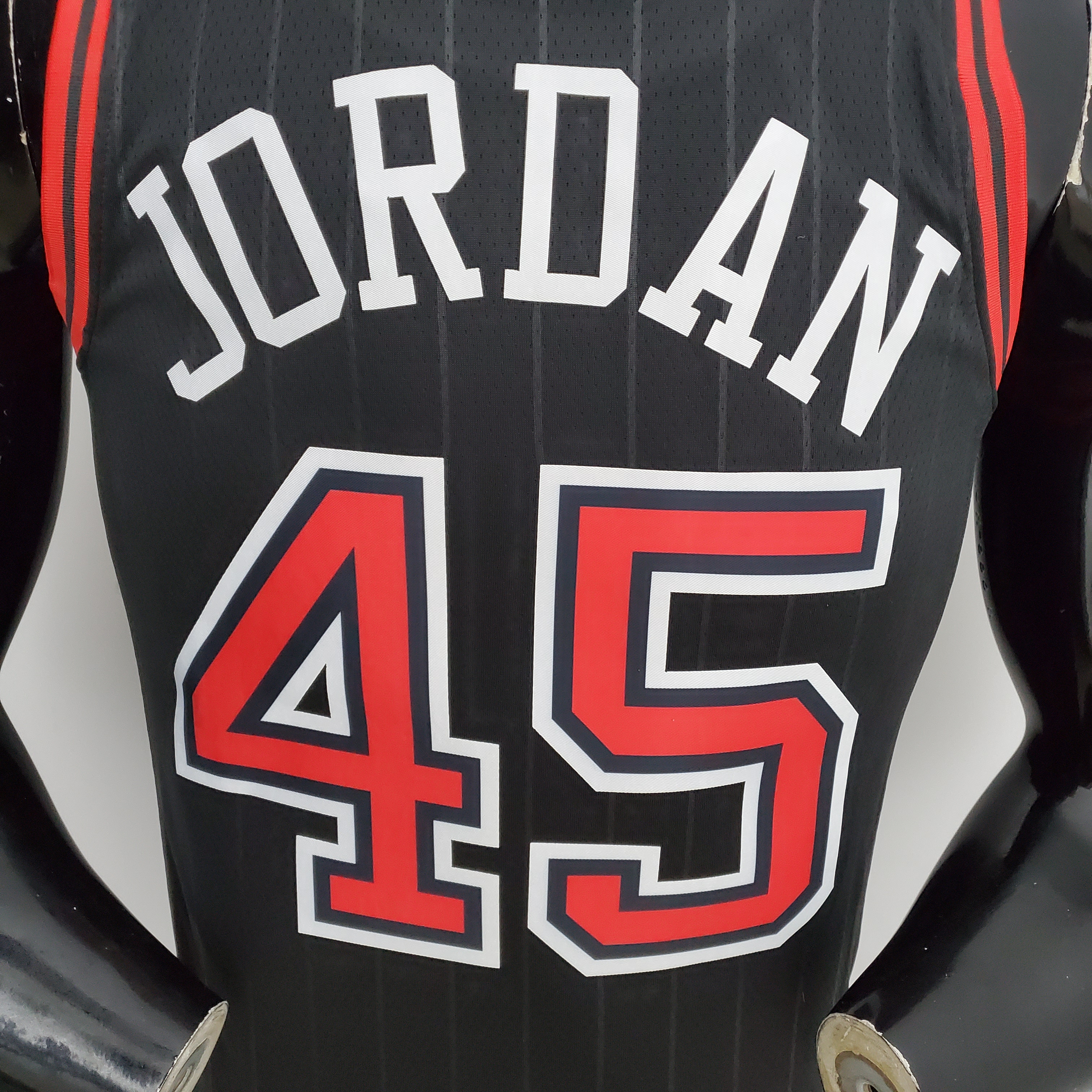 Michael Jordan Chicago Bulls 75th Anniversary Swingman Jersey Flyers Black