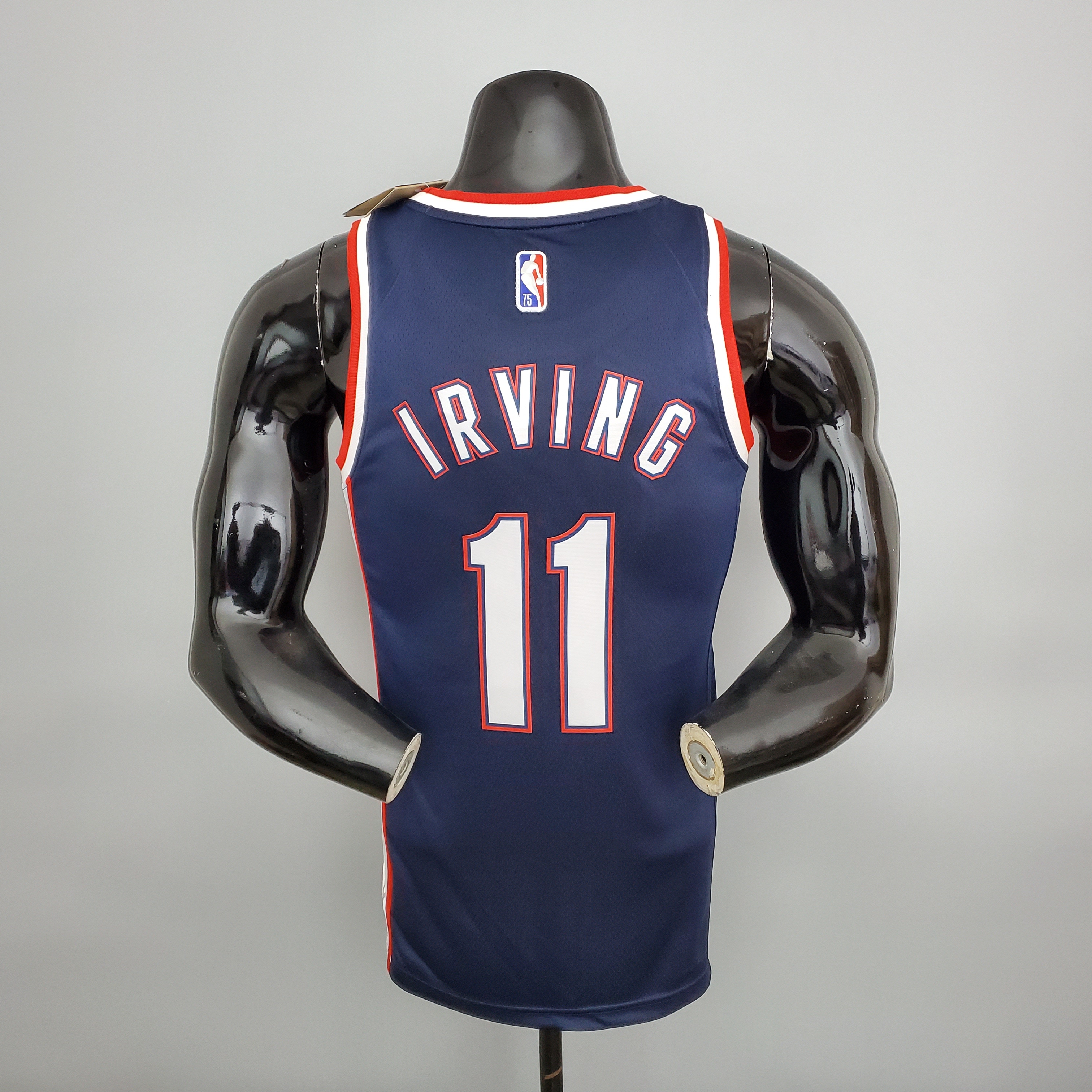 Kyrie Irving Brooklyn Nets 2022 75th Anniversary City Edition Swingman Jersey Royal Blue