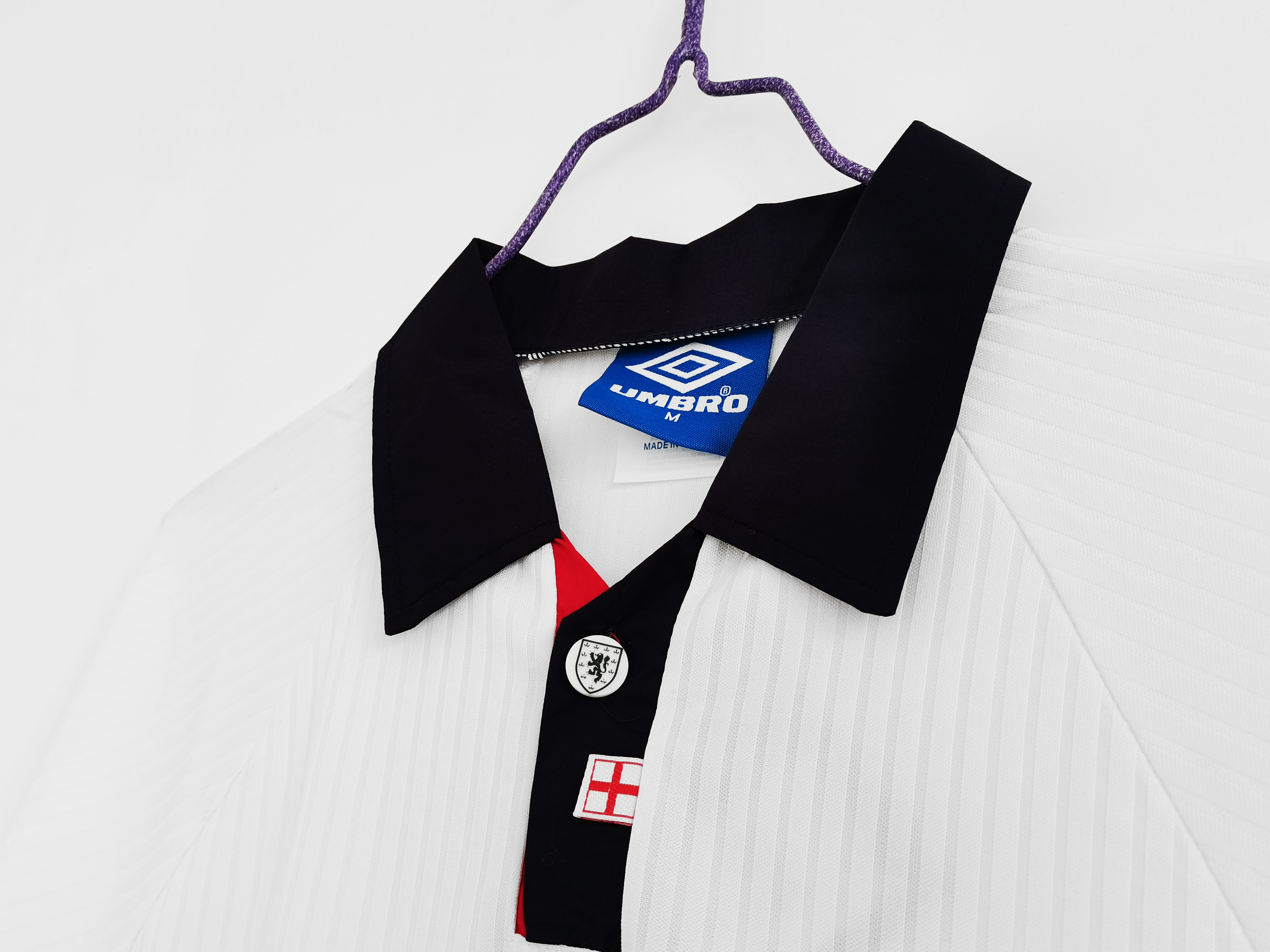 England Retro Home Long Sleeve Jersey 1998