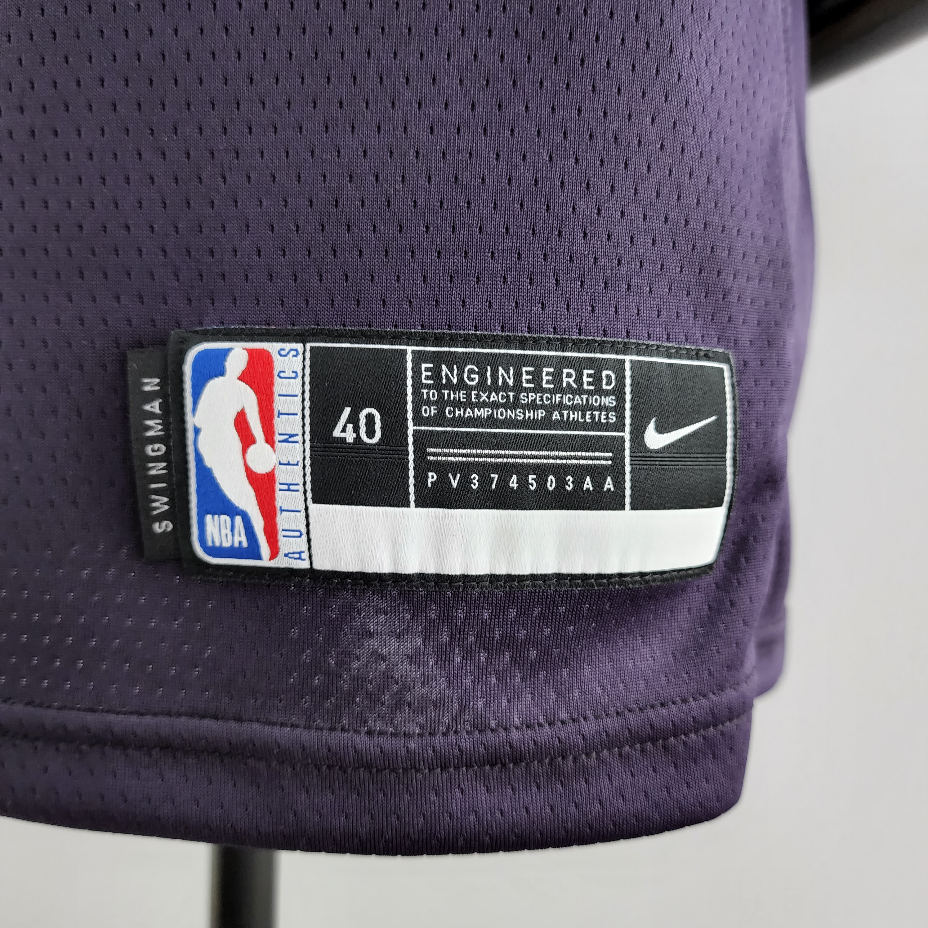 D'Angelo Russell Minnesota Timberwolves Swingman Jersey Black and Purple